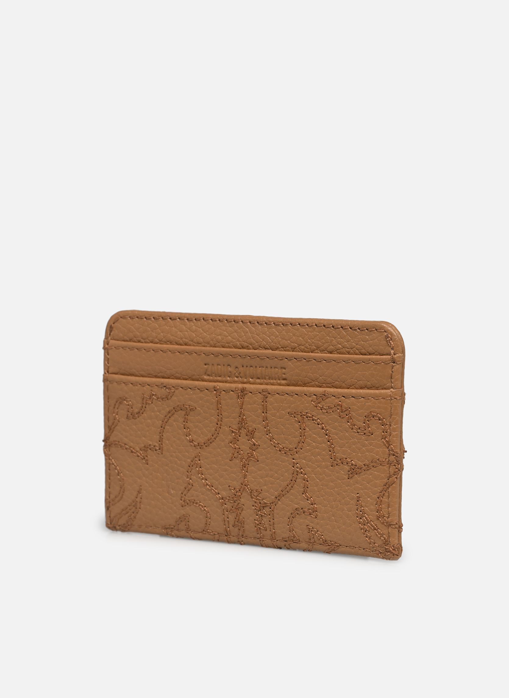Porte-cartes Zv Pass Western Leather femme marron Zadig & Voltaire Porte-cartes Zv Pass Western Leather femme marron COGNAC