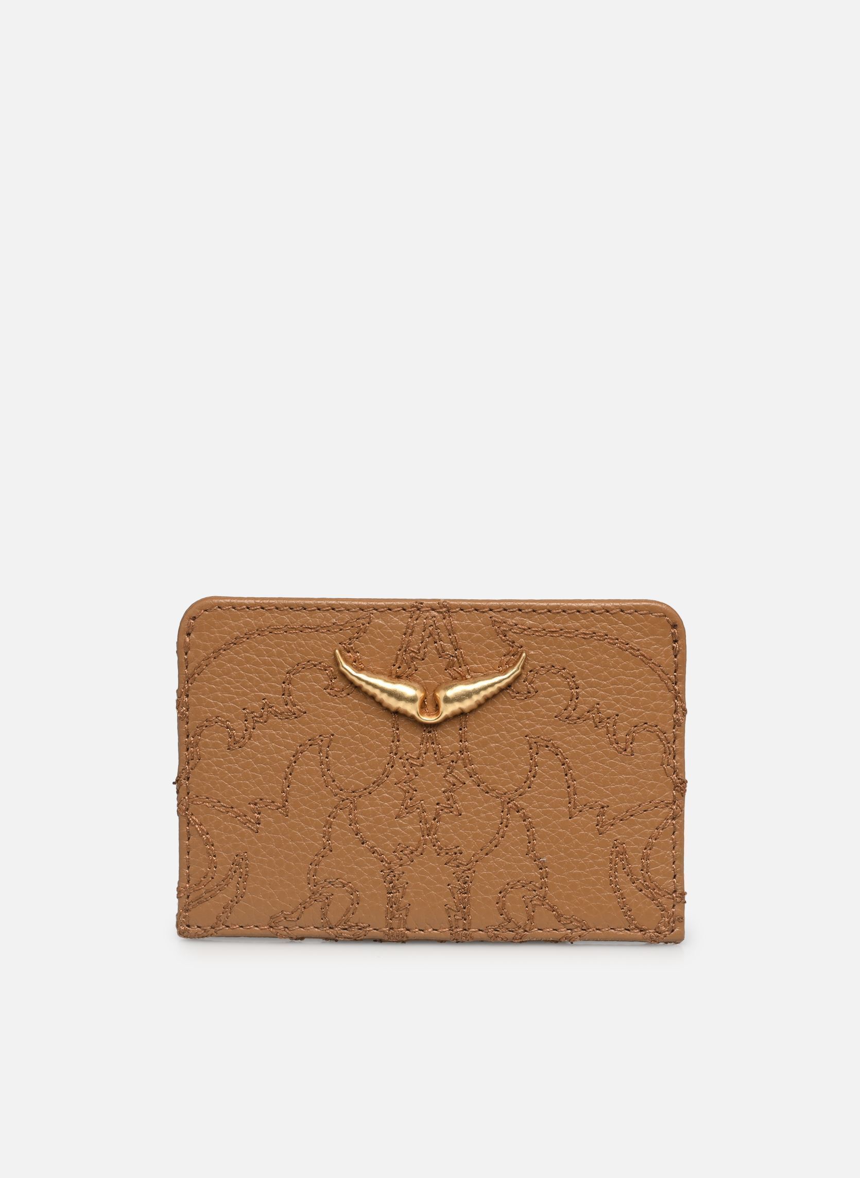 Porte-cartes Zv Pass Western Leather femme marron Zadig & Voltaire Porte-cartes Zv Pass Western Leather femme marron COGNAC