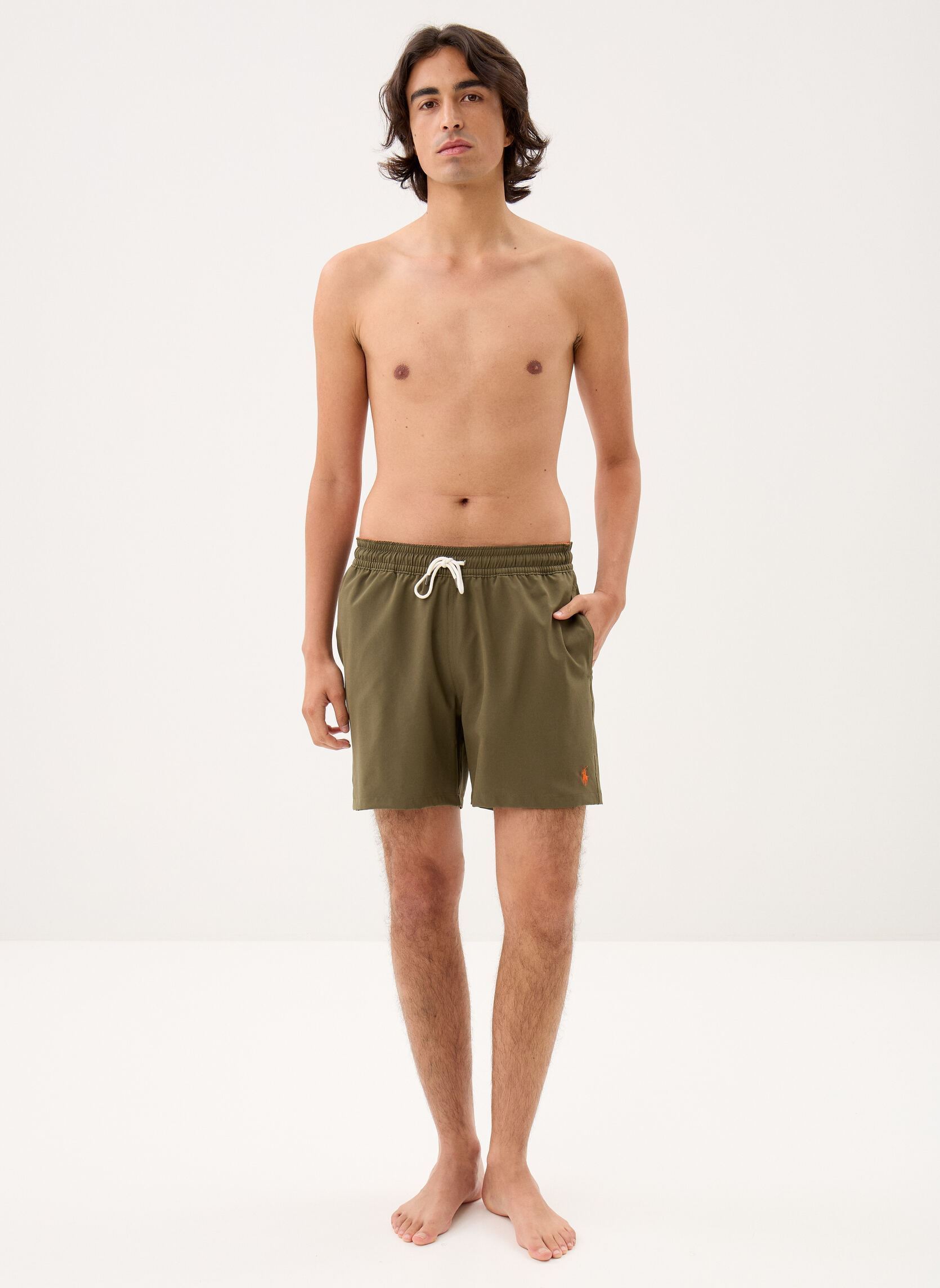 Shorts Traveler-Mid-Trunk 710957784 homme vert Polo Ralph Lauren Shorts Traveler-Mid-Trunk 710957784 homme vert CANOPY OLIVE