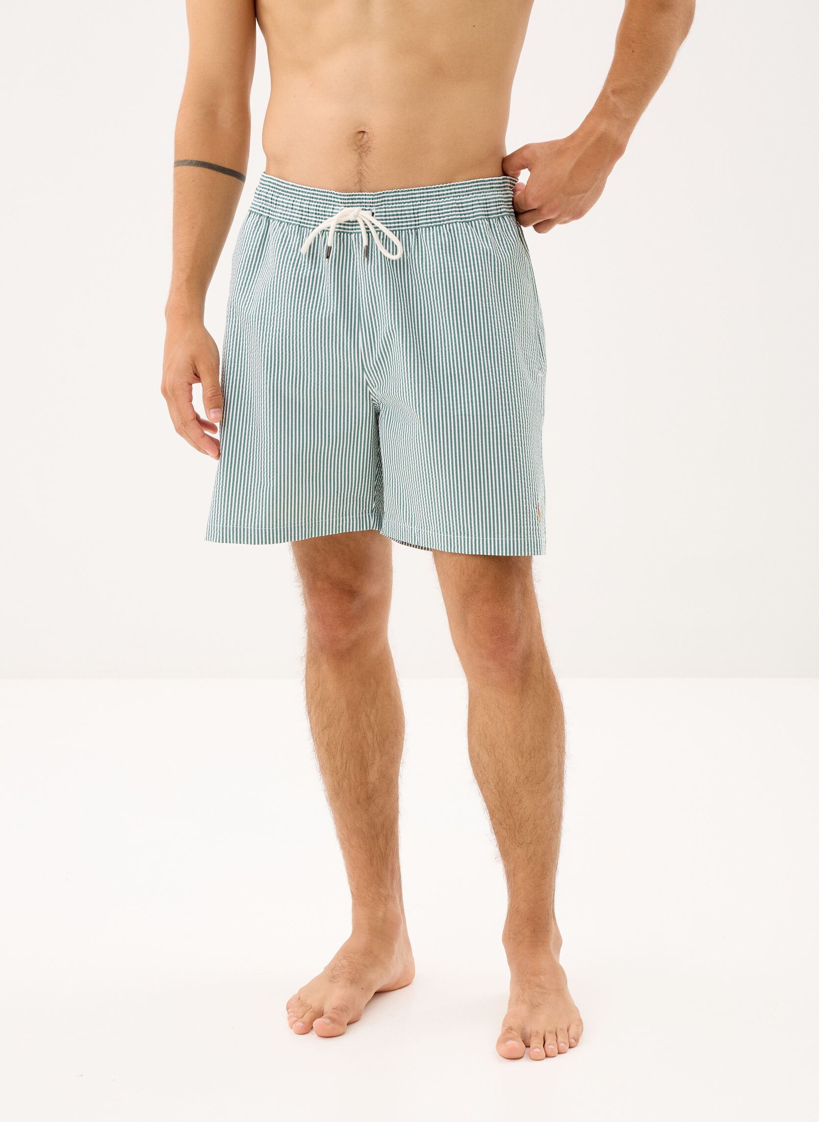 Shorts Traveler-Mid-Trunk 710957784 heren groen Polo Ralph Lauren Shorts Traveler-Mid-Trunk 710957784 heren groen NEW FOREST SEERSUCKER