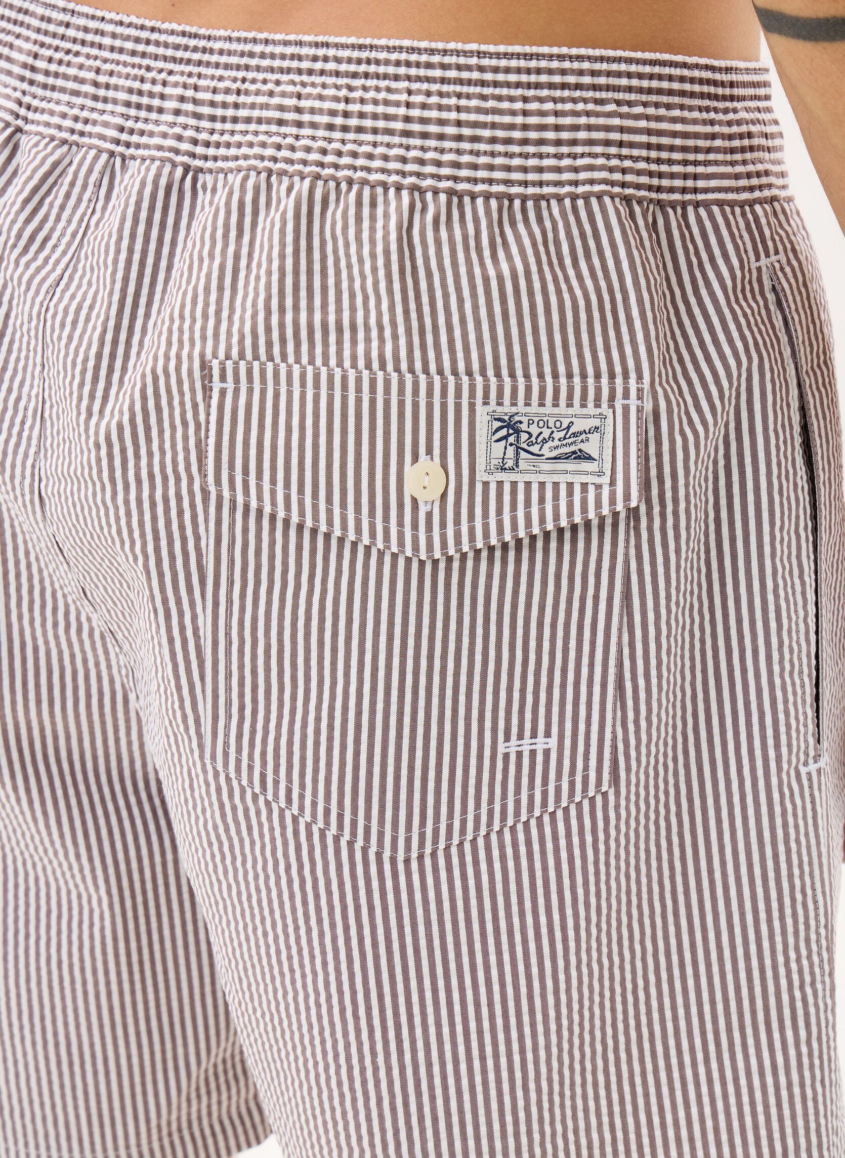 Shorts Traveler-Mid-Trunk 710957784 heren bruin Polo Ralph Lauren Shorts Traveler-Mid-Trunk 710957784 heren bruin NUTMEG BROWN SEERSUCKER