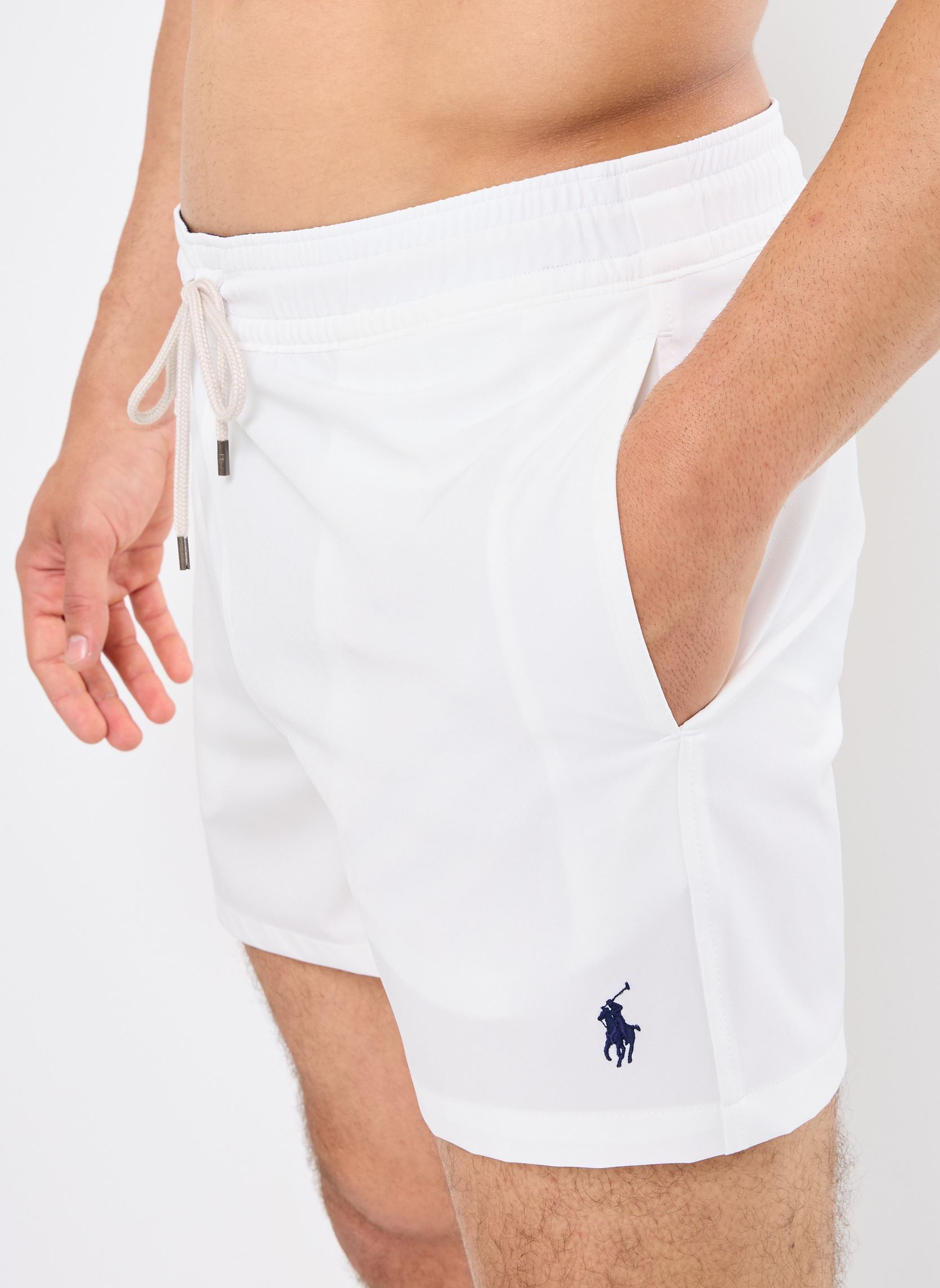 Shorts de bain Slftraveler-Mid-Trunk 710969031 homme blanc Polo Ralph Lauren Shorts de bain Slftraveler-Mid-Trunk 710969031 homme blanc WHITE
