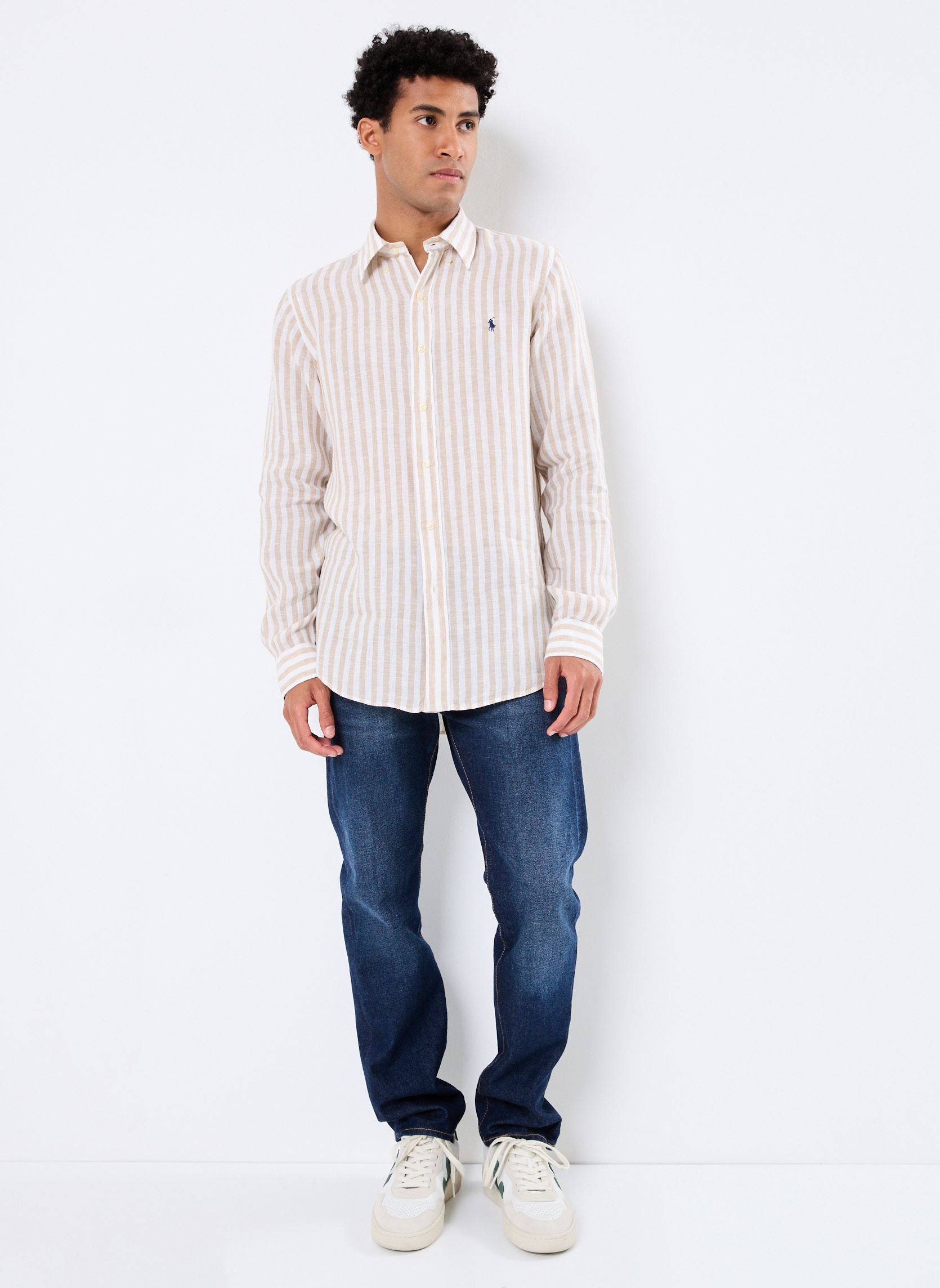 Camicie Cubdppcs-Long Sleeve-Sport Shirt uomo multicolore Polo Ralph Lauren Camicie Cubdppcs-Long Sleeve-Sport Shirt uomo multicolore 5138C COASTAL BEIGE/WHITE