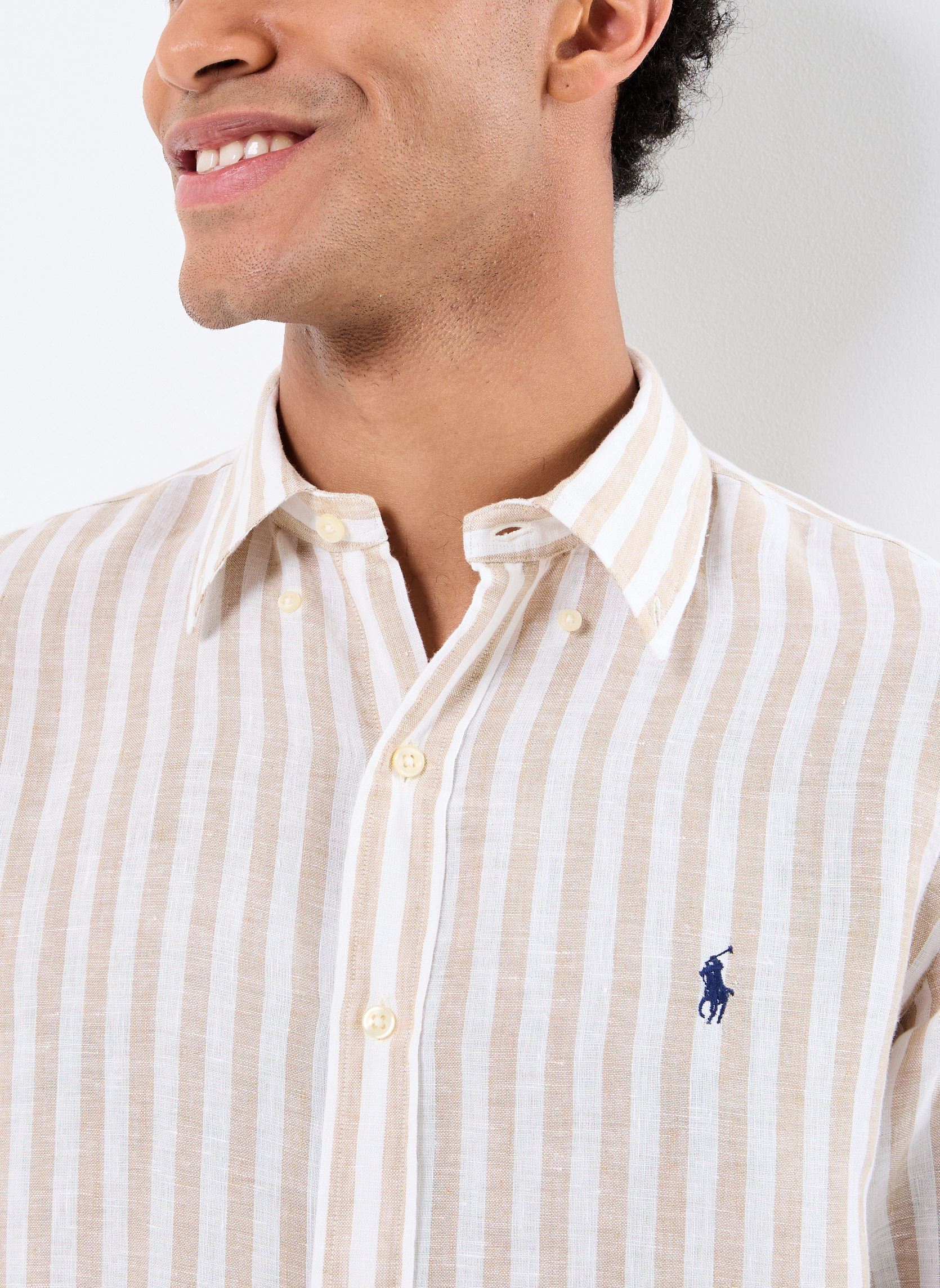 Camicie Cubdppcs-Long Sleeve-Sport Shirt uomo multicolore Polo Ralph Lauren Camicie Cubdppcs-Long Sleeve-Sport Shirt uomo multicolore 5138C COASTAL BEIGE/WHITE