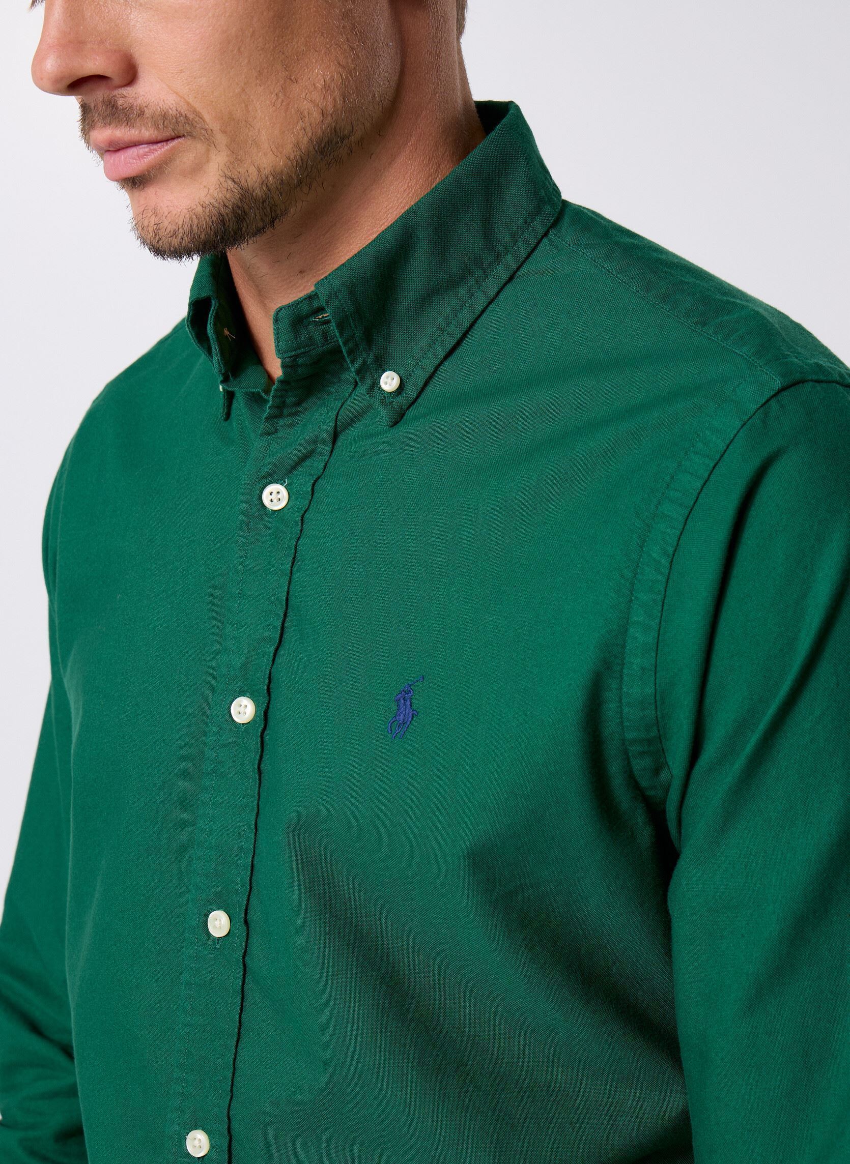 Chemise et pantalon de pyjama en popeline - Vert kaki/rayé - HOMME | H&M FR