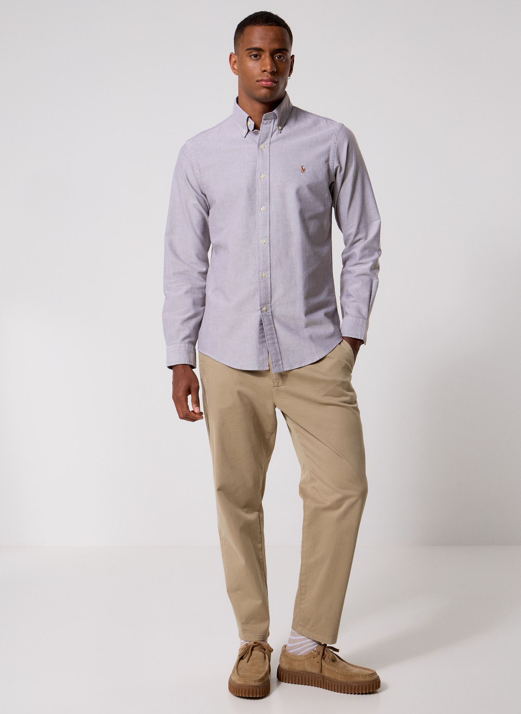 Chemises Cubdppcs-Long Sleeve-Sport Shirt homme marron Polo Ralph Lauren Chemises Cubdppcs-Long Sleeve-Sport Shirt homme marron NUTMEG BRWN