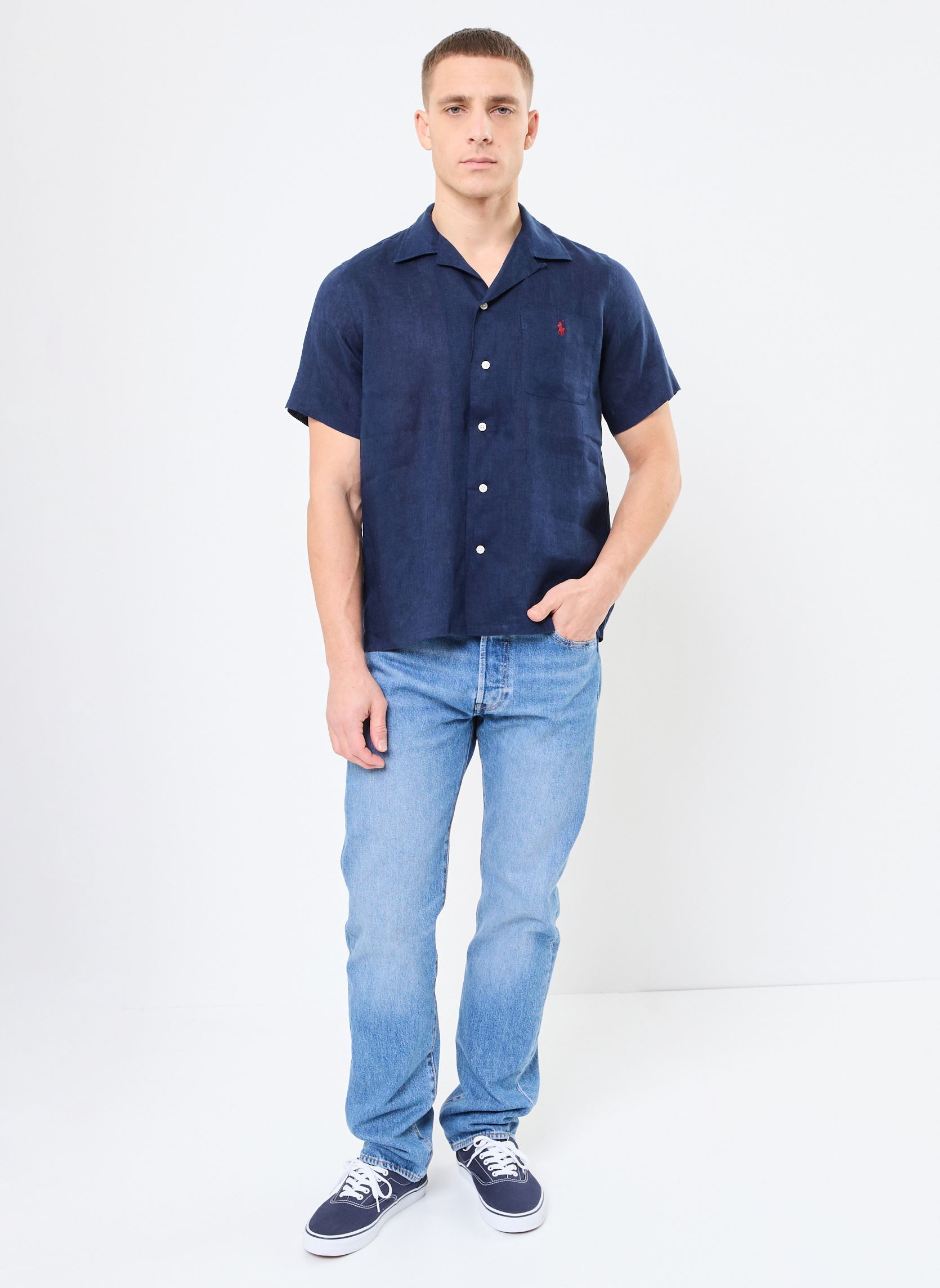 Hemden Clady1Pkppss-Short Sleeve-Sport Shirt herren blau Polo Ralph Lauren Hemden Clady1Pkppss-Short Sleeve-Sport Shirt herren blau NEWPORT NAVY