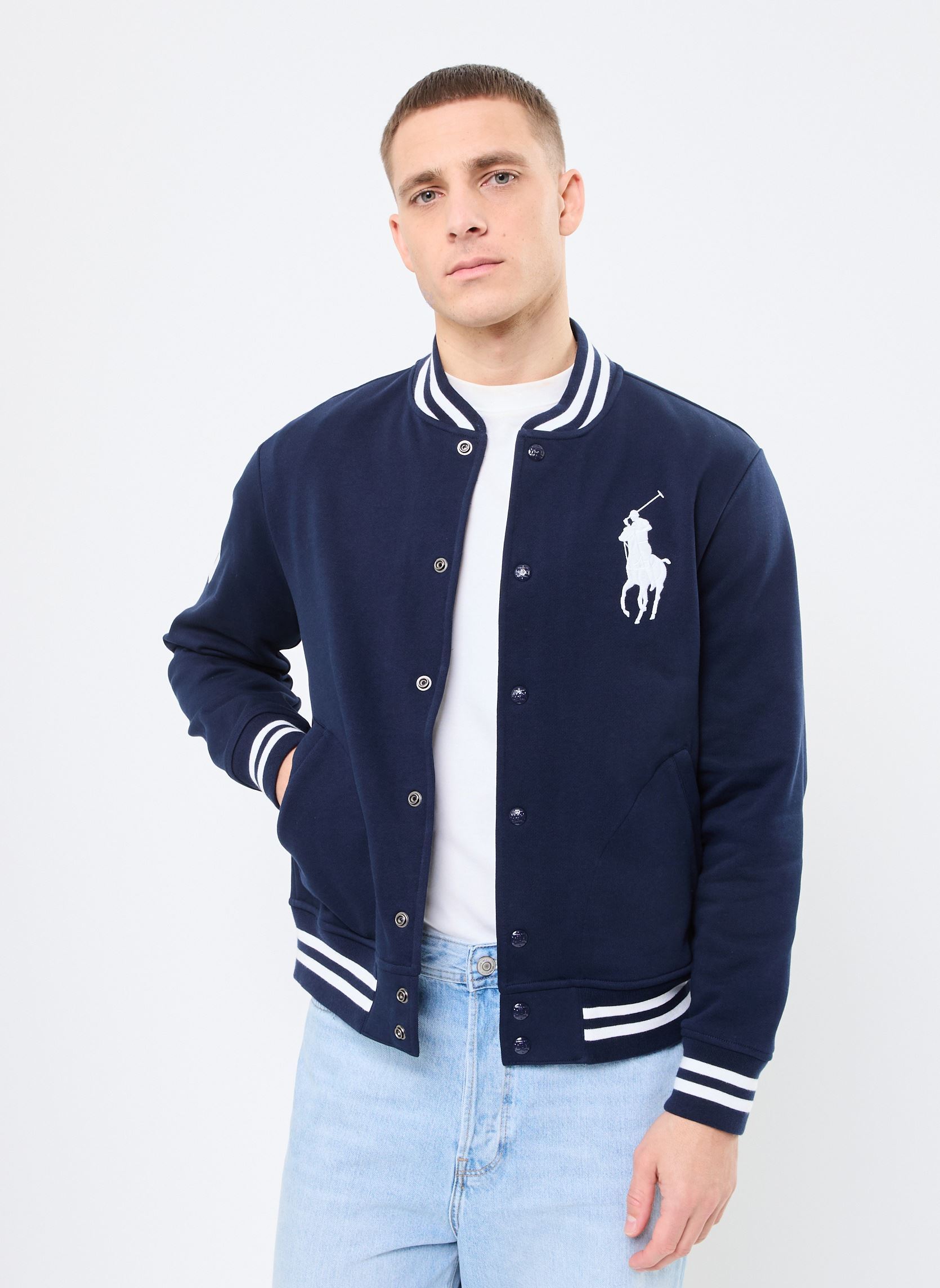 Vêtements Polo Ralph Lauren Lsbaseballm2 Long Sleeve Sweatshirt pour Accessoires