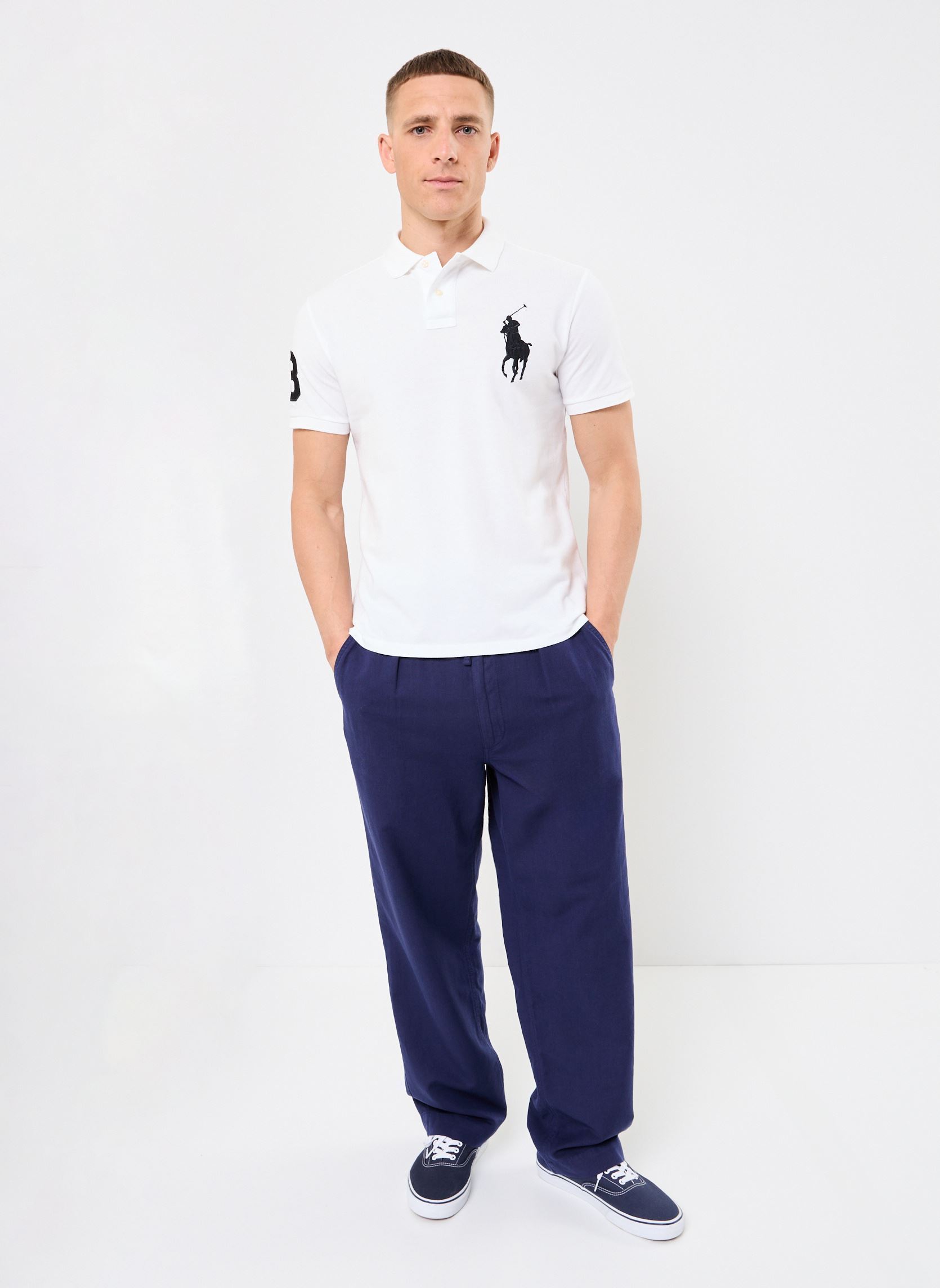 Kurzarm-Poloshirts Sskcbppcmsl-Short Sleeve-Knit herren weiß Polo Ralph Lauren Kurzarm-Poloshirts Sskcbppcmsl-Short Sleeve-Knit herren weiß WHITE