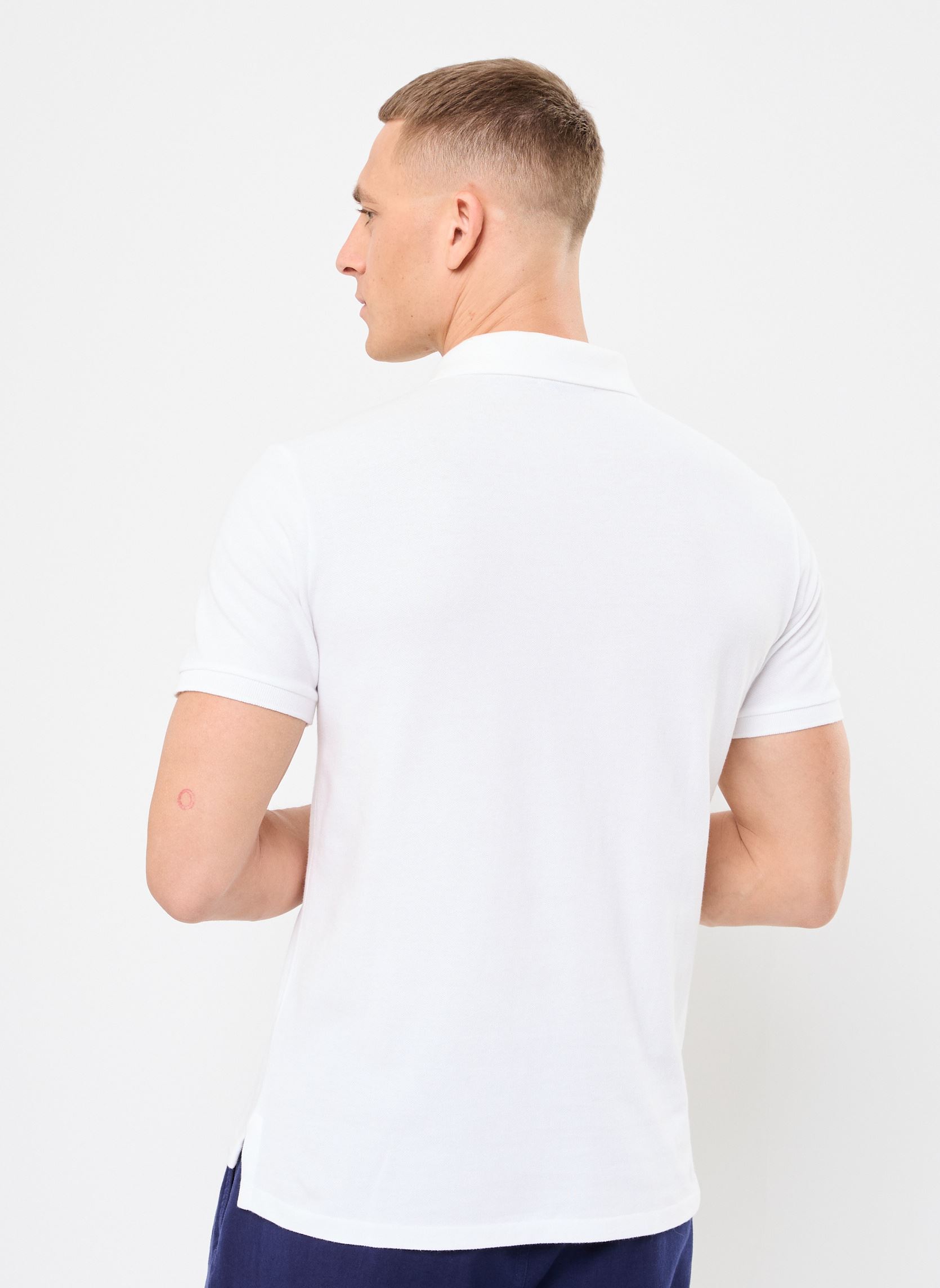 Kurzarm-Poloshirts Sskcbppcmsl-Short Sleeve-Knit herren weiß Polo Ralph Lauren Kurzarm-Poloshirts Sskcbppcmsl-Short Sleeve-Knit herren weiß WHITE