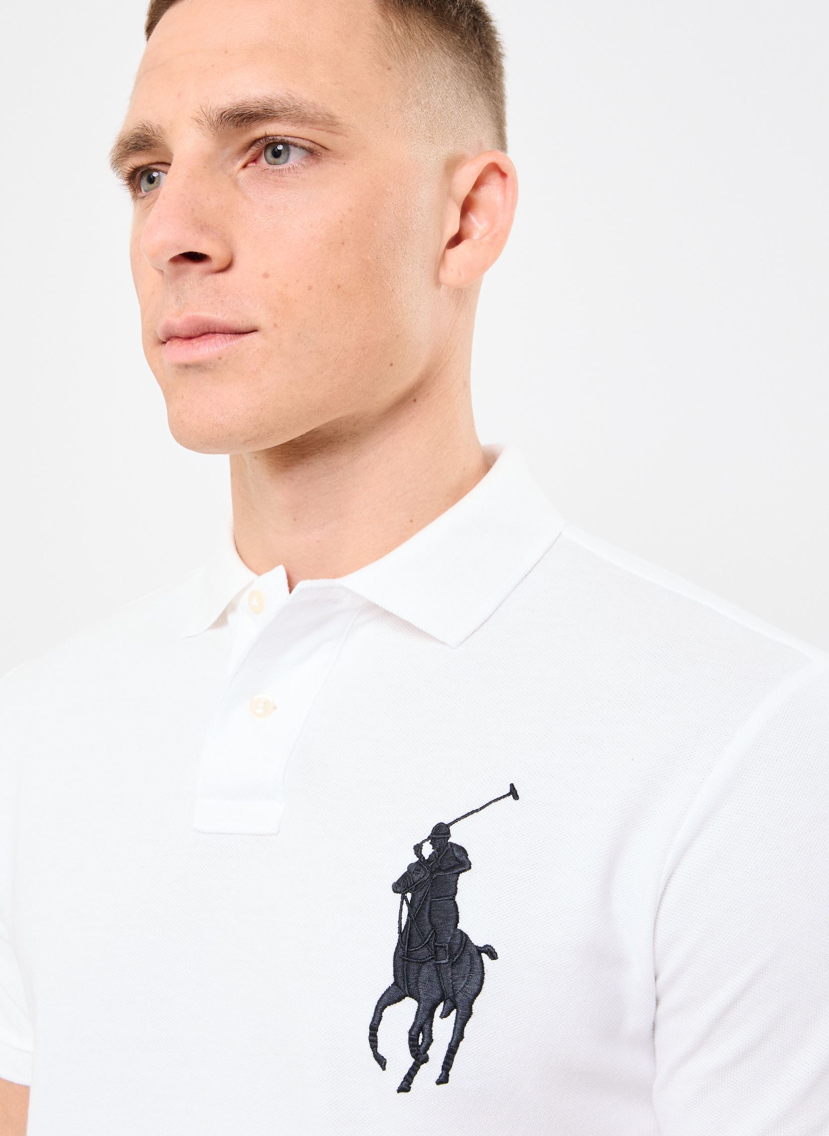 Kurzarm-Poloshirts Sskcbppcmsl-Short Sleeve-Knit herren weiß Polo Ralph Lauren Kurzarm-Poloshirts Sskcbppcmsl-Short Sleeve-Knit herren weiß WHITE