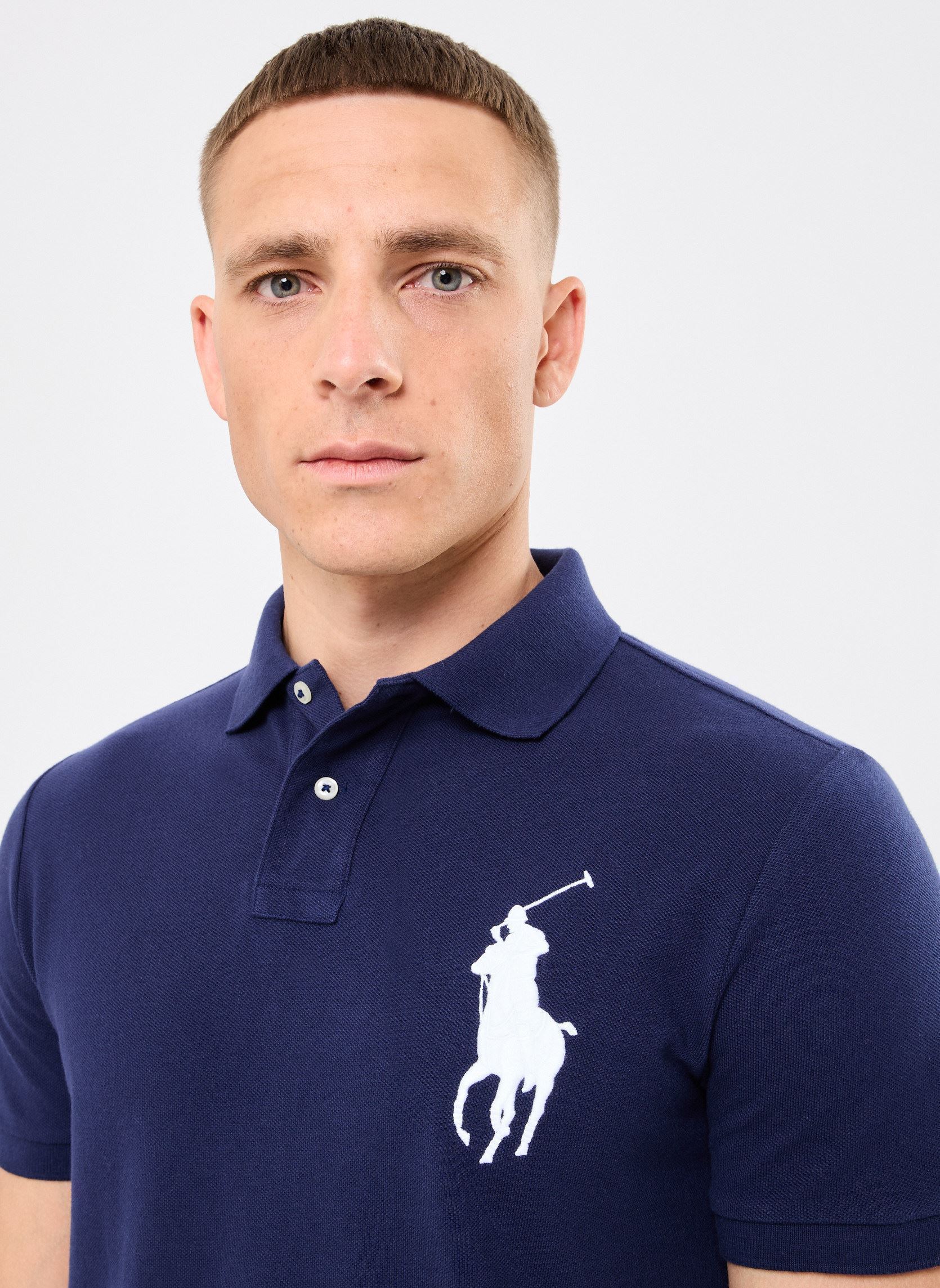 Polos manches courtes Sskcbppcmsl-Short Sleeve-Knit homme bleu Polo Ralph Lauren Polos manches courtes Sskcbppcmsl-Short Sleeve-Knit homme bleu NEWPORT NAVY