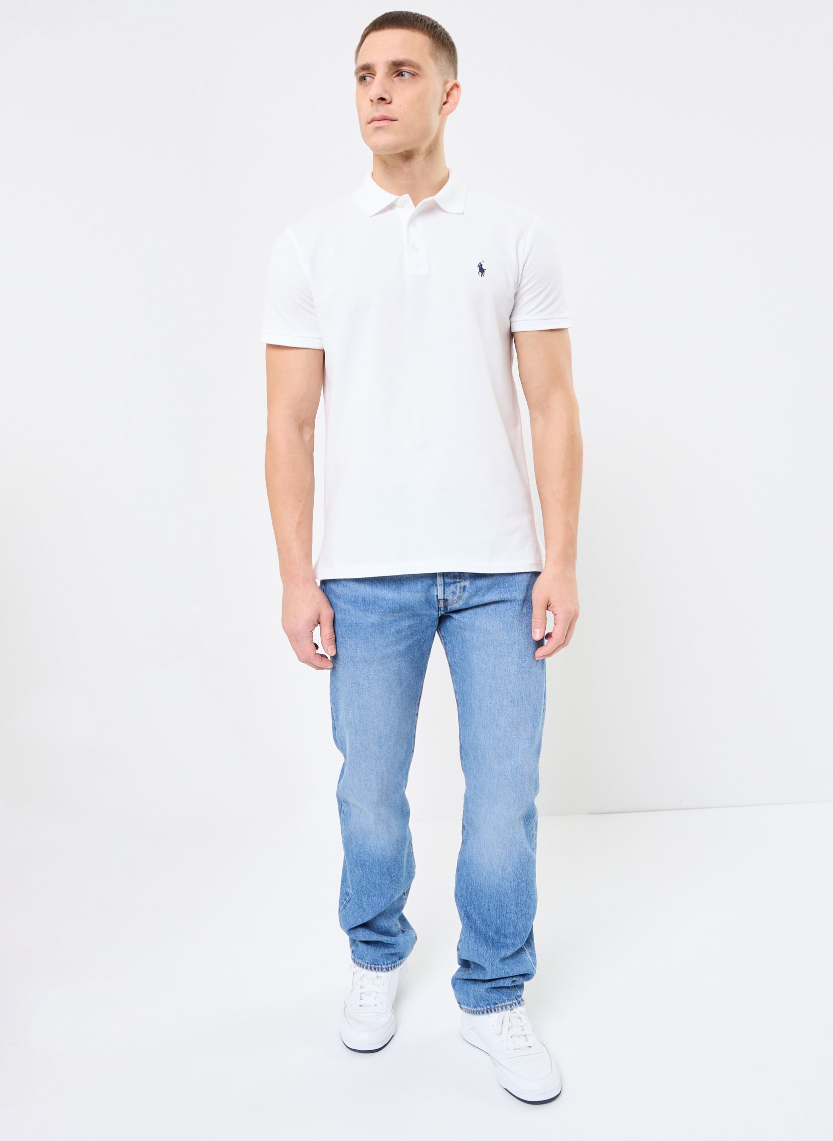 Polos manches courtes Sskcplktm1-Short Sleeve-Polo Shirt homme blanc Polo Ralph Lauren Polos manches courtes Sskcplktm1-Short Sleeve-Polo Shirt homme blanc WHITE/C7996