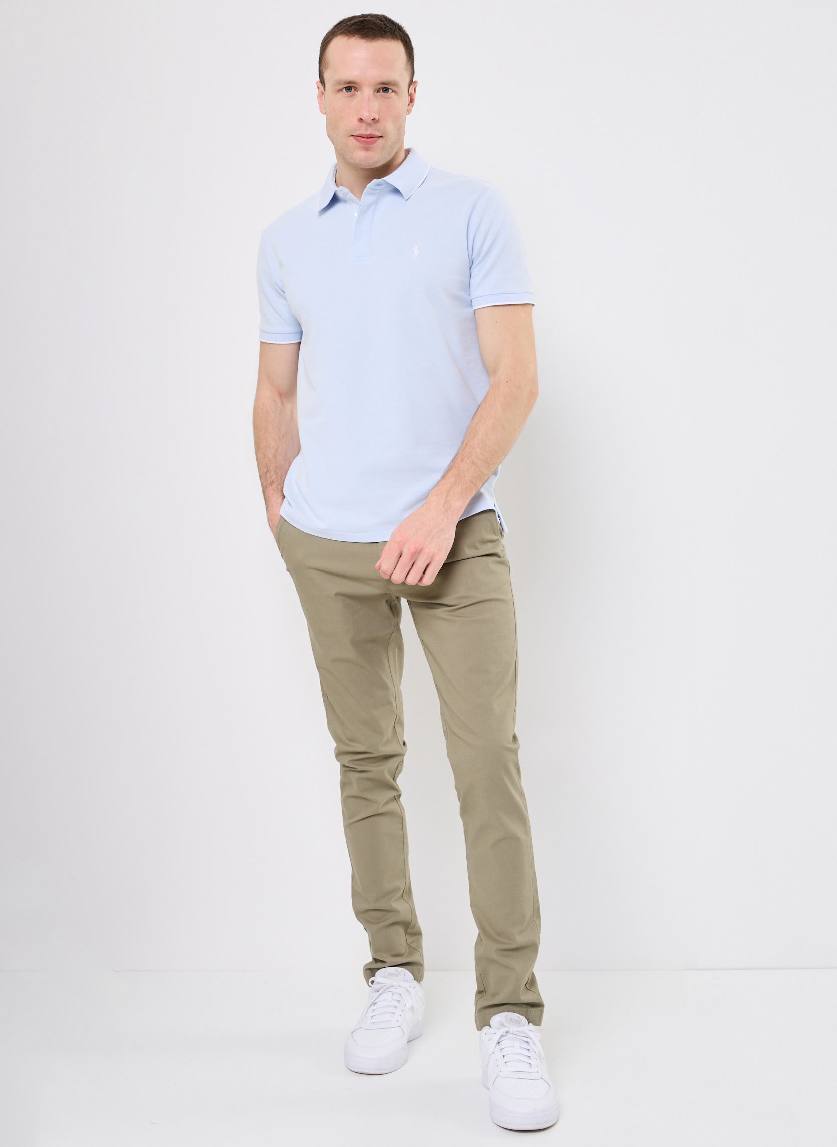 Kurzarm-Poloshirts Sskccmslm4-Short Sleeve-Polo Shirt herren blau Polo Ralph Lauren Kurzarm-Poloshirts Sskccmslm4-Short Sleeve-Polo Shirt herren blau Office Blue/White