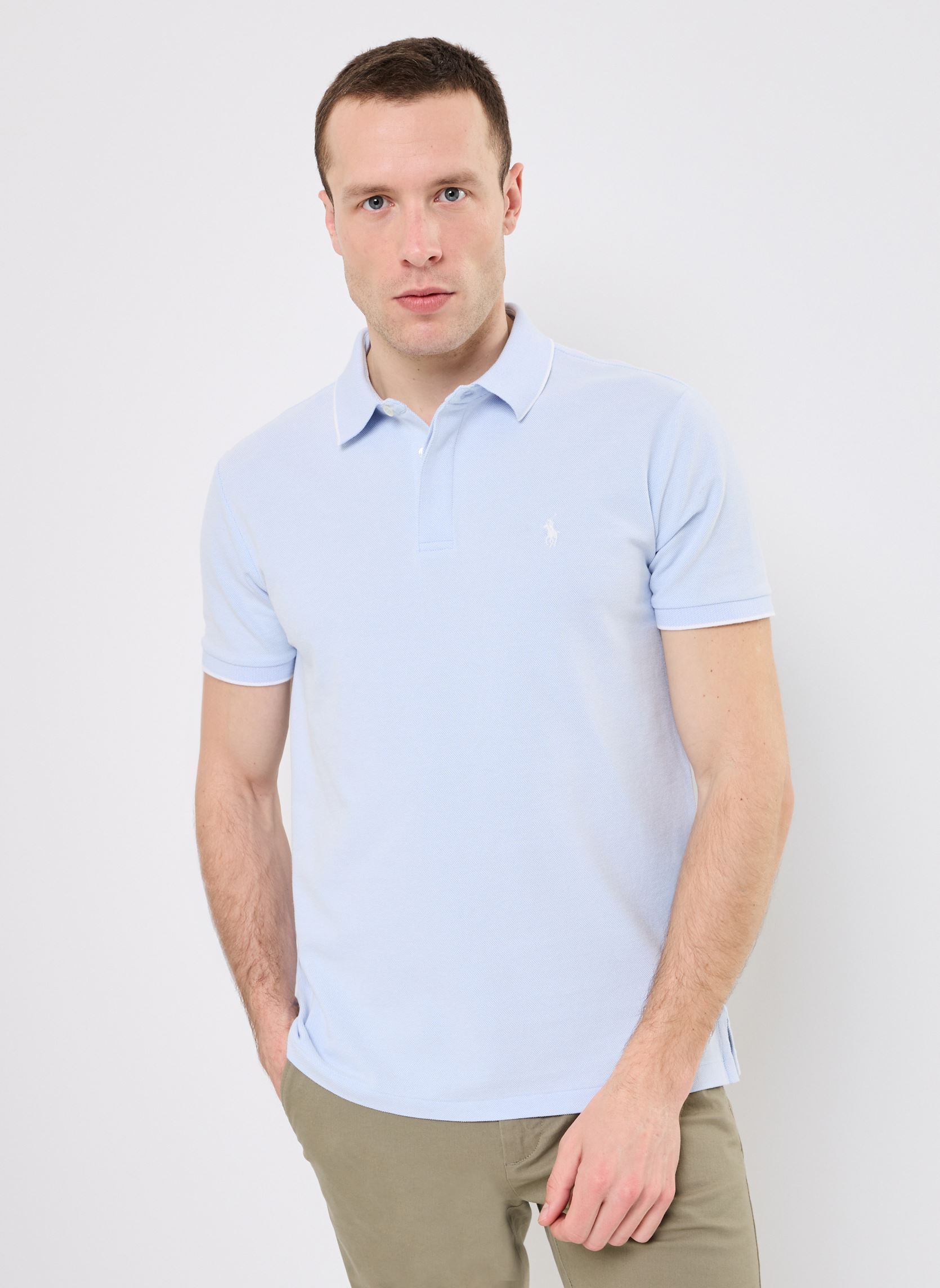 Polo Polo Ralph Lauren POLO AJUSTE SLIM FIT EN COTON STRETCH MESH EU - vue 2