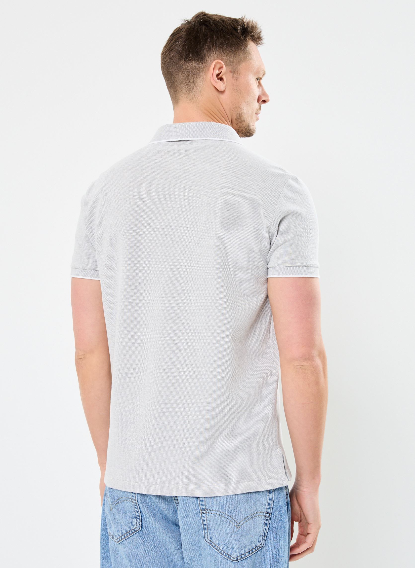 Kurzarm-Poloshirts Sskccmslm4-Short Sleeve-Polo Shirt herren grau Polo Ralph Lauren Kurzarm-Poloshirts Sskccmslm4-Short Sleeve-Polo Shirt herren grau Andover Heather/White