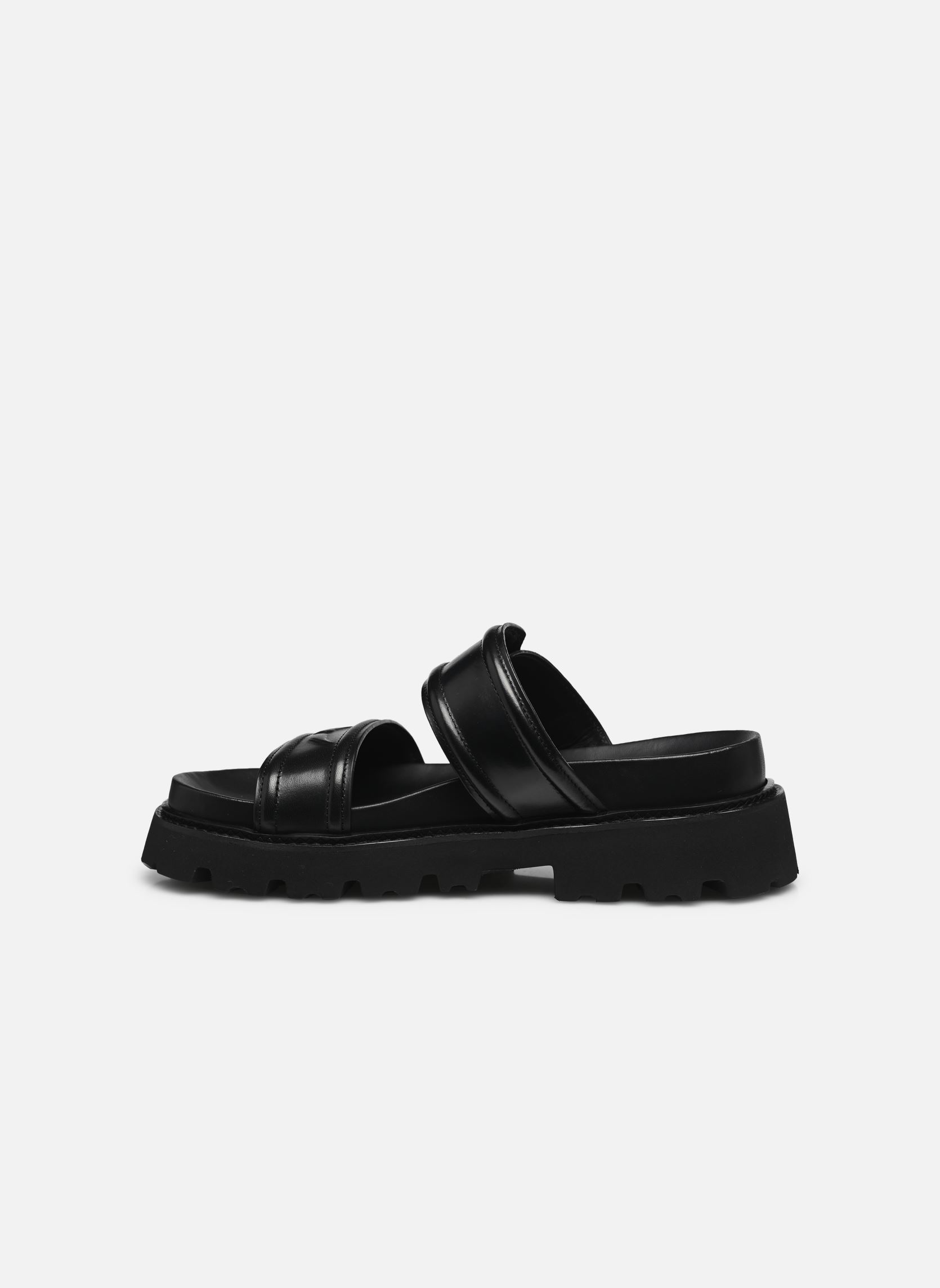 Pantoletten und Clogs Ride Mule Semi-Shiny Calfskin damen schwarz Zadig & Voltaire Pantoletten und Clogs Ride Mule Semi-Shiny Calfskin damen schwarz Black
