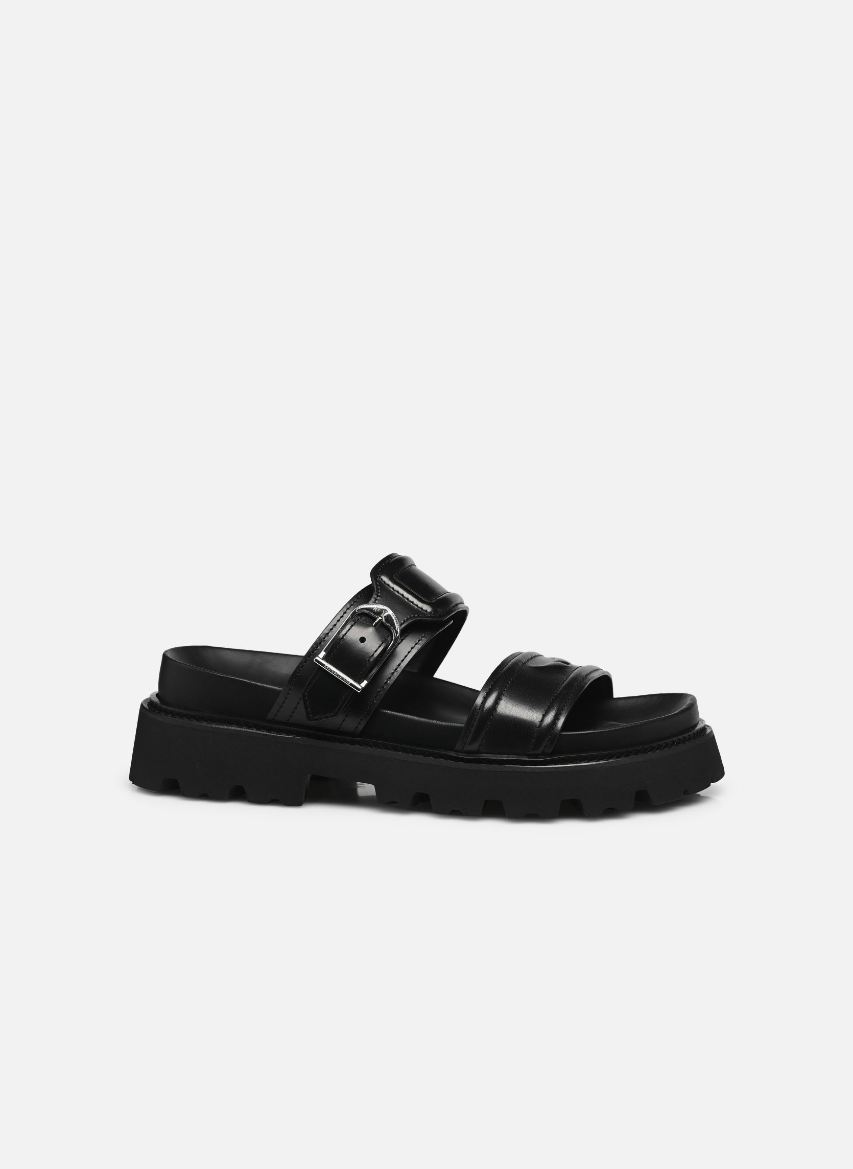 Pantoletten und Clogs Ride Mule Semi-Shiny Calfskin damen schwarz Zadig & Voltaire Pantoletten und Clogs Ride Mule Semi-Shiny Calfskin damen schwarz Black