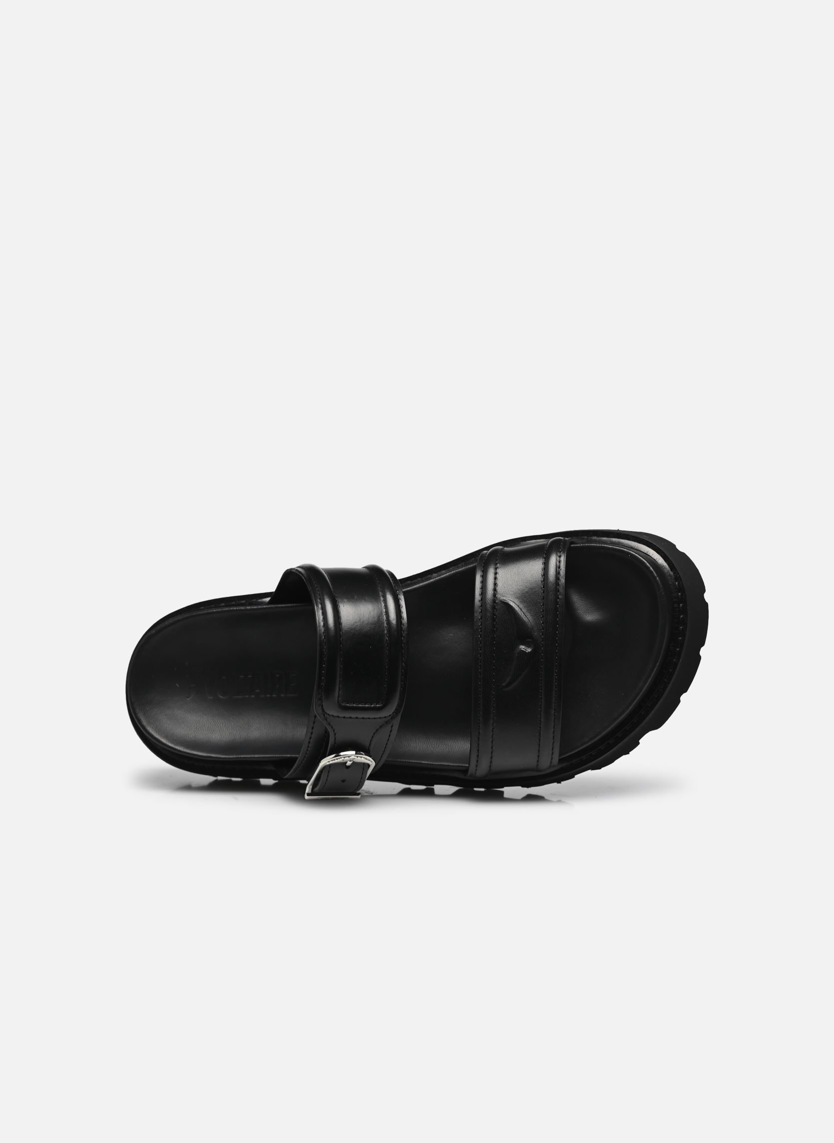 Pantoletten und Clogs Ride Mule Semi-Shiny Calfskin damen schwarz Zadig & Voltaire Pantoletten und Clogs Ride Mule Semi-Shiny Calfskin damen schwarz Black