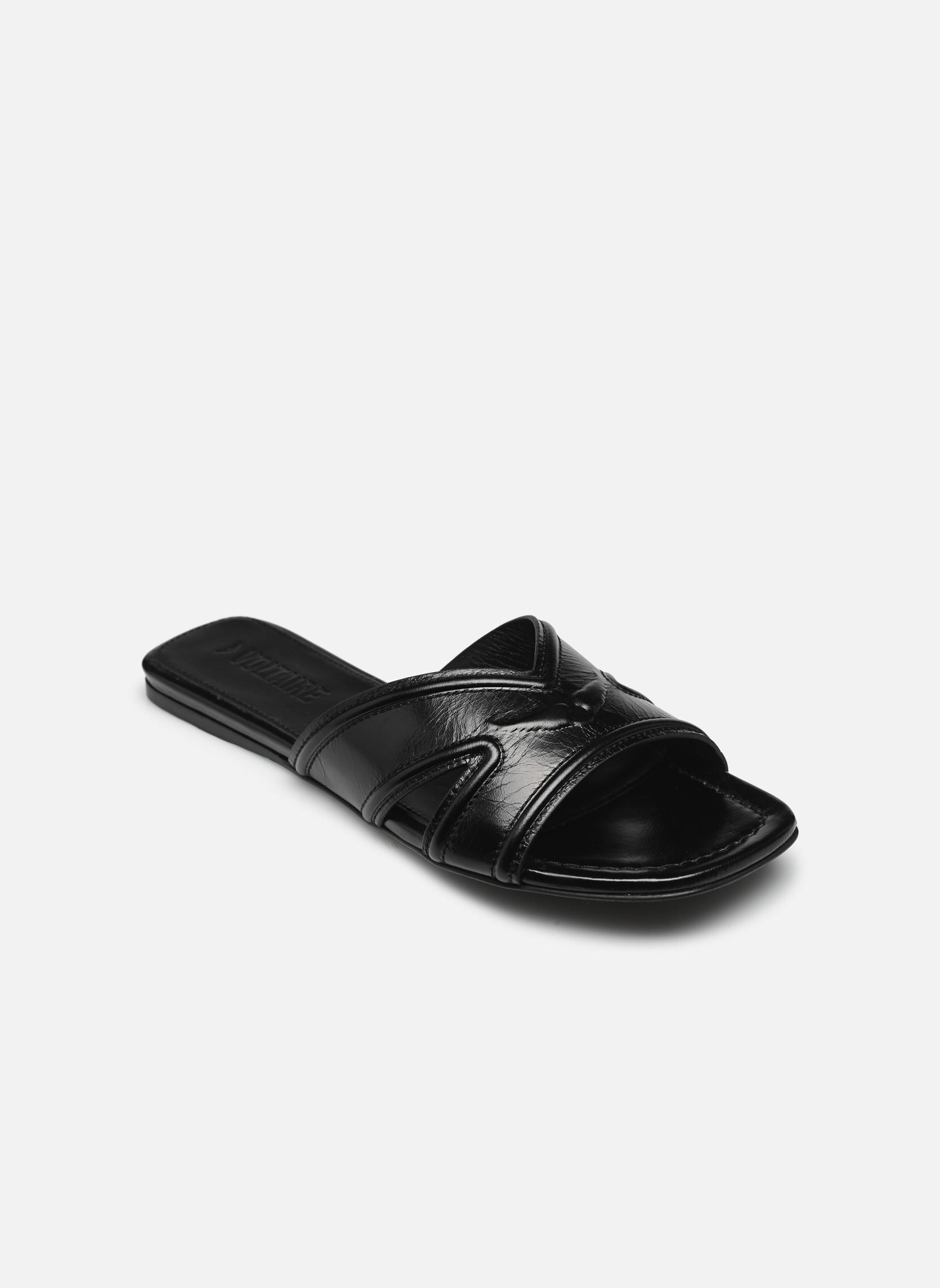 Muilen en klompen Azora Mule Vintage Patent dames zwart Zadig & Voltaire Muilen en klompen Azora Mule Vintage Patent dames zwart Noir