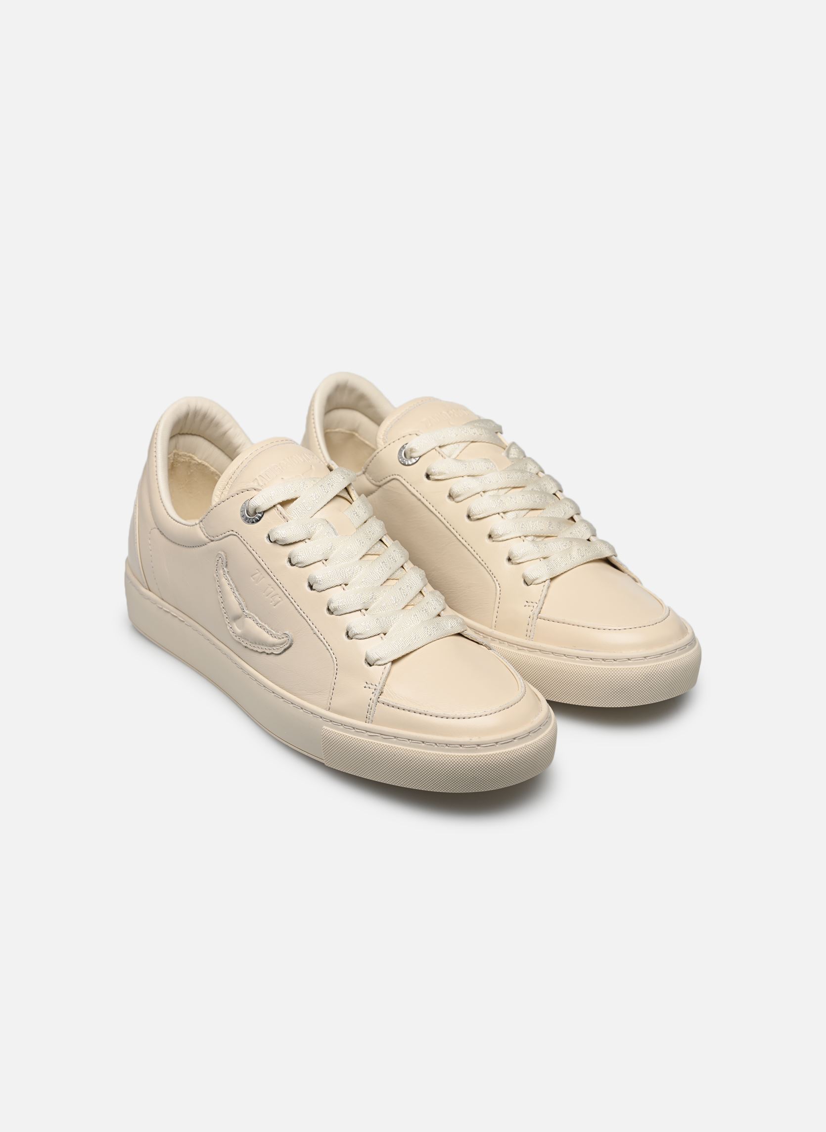 Baskets basses Fly On Vintage Patent femme blanc Zadig & Voltaire Baskets basses Fly On Vintage Patent femme blanc Flash