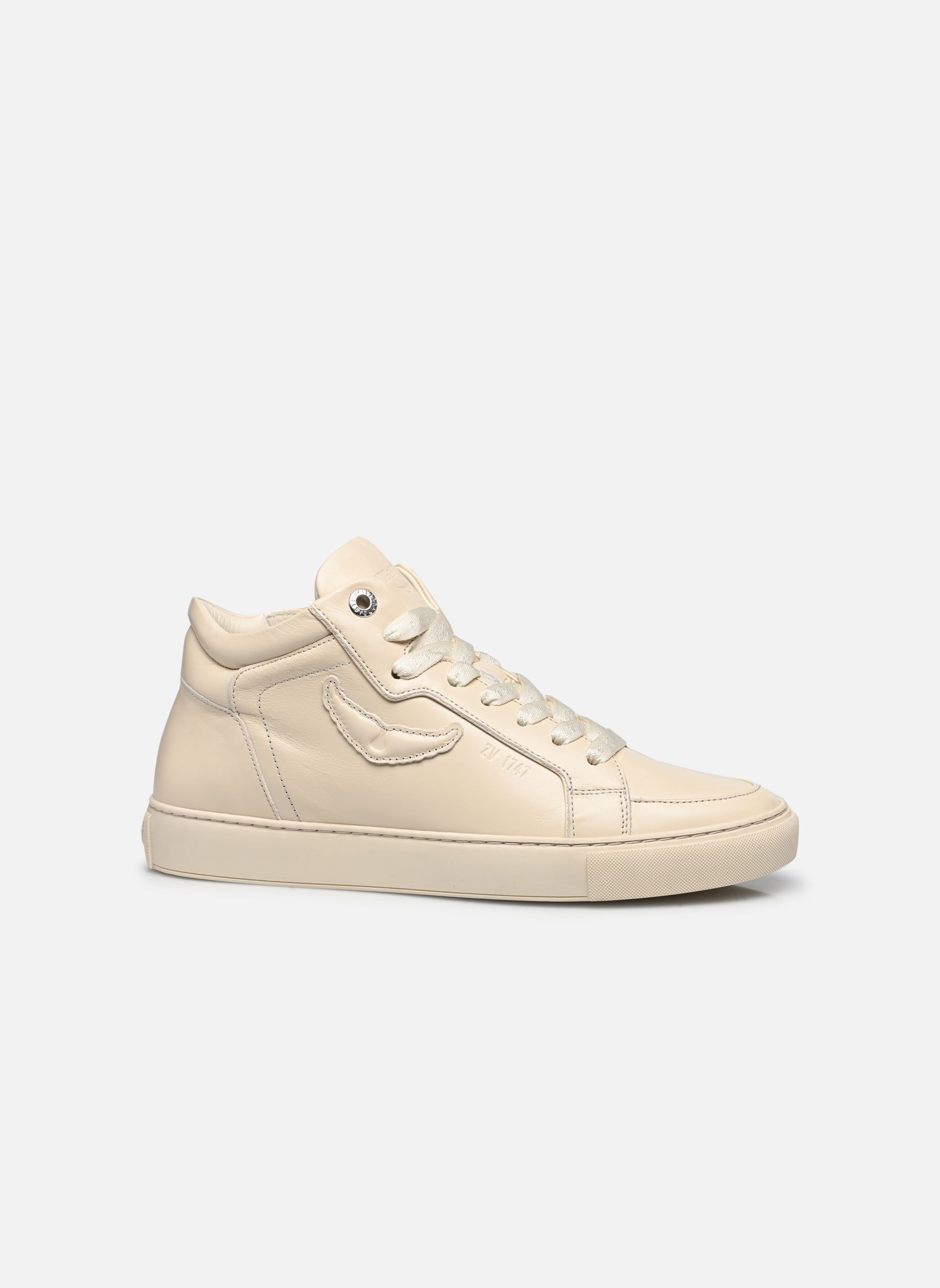 Sneakers Mid Fly On Vintage Patent dames wit Zadig & Voltaire Sneakers Mid Fly On Vintage Patent dames wit Flash