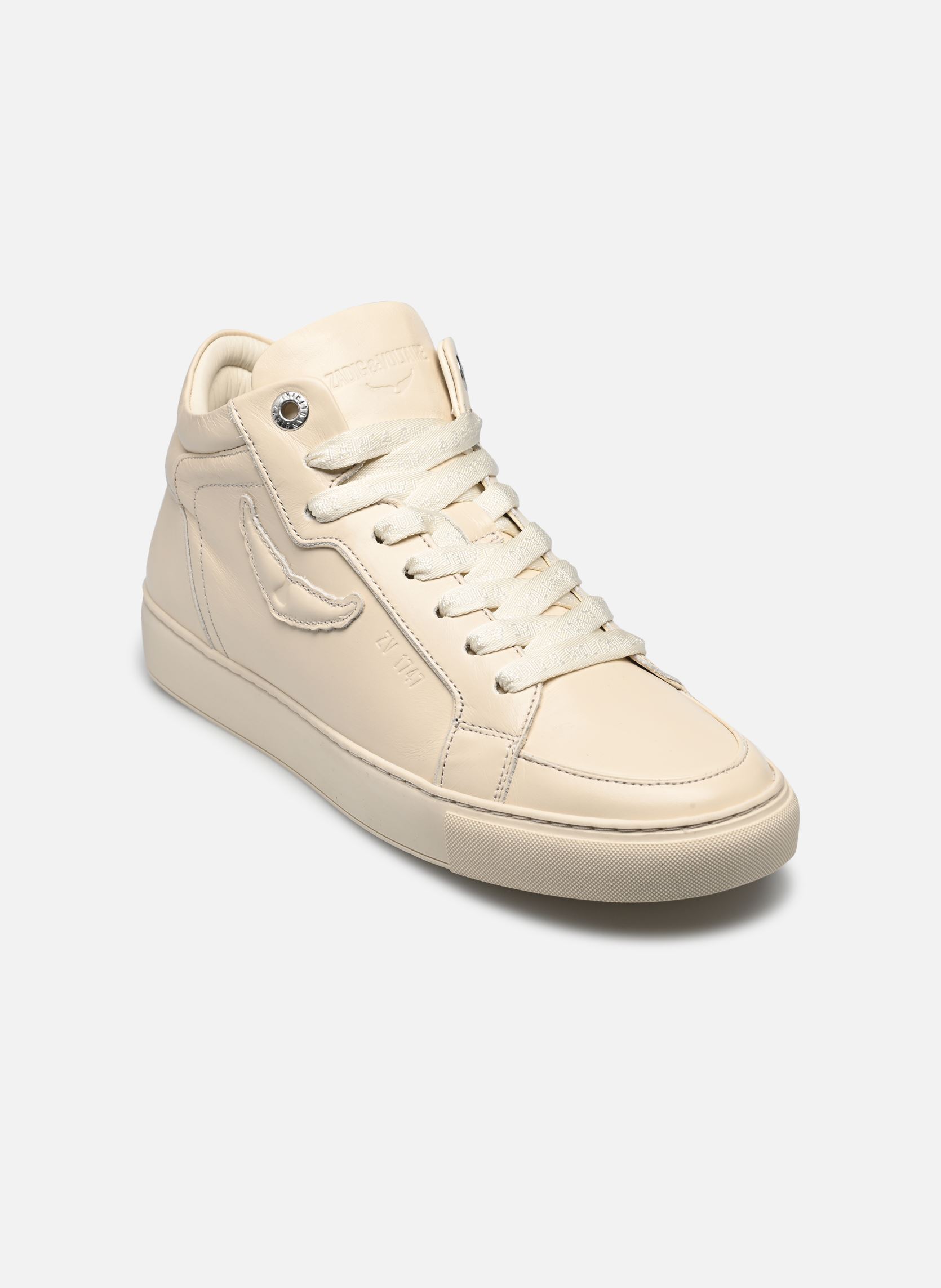 Sneakers Mid Fly On Vintage Patent dames wit Zadig & Voltaire Sneakers Mid Fly On Vintage Patent dames wit Flash