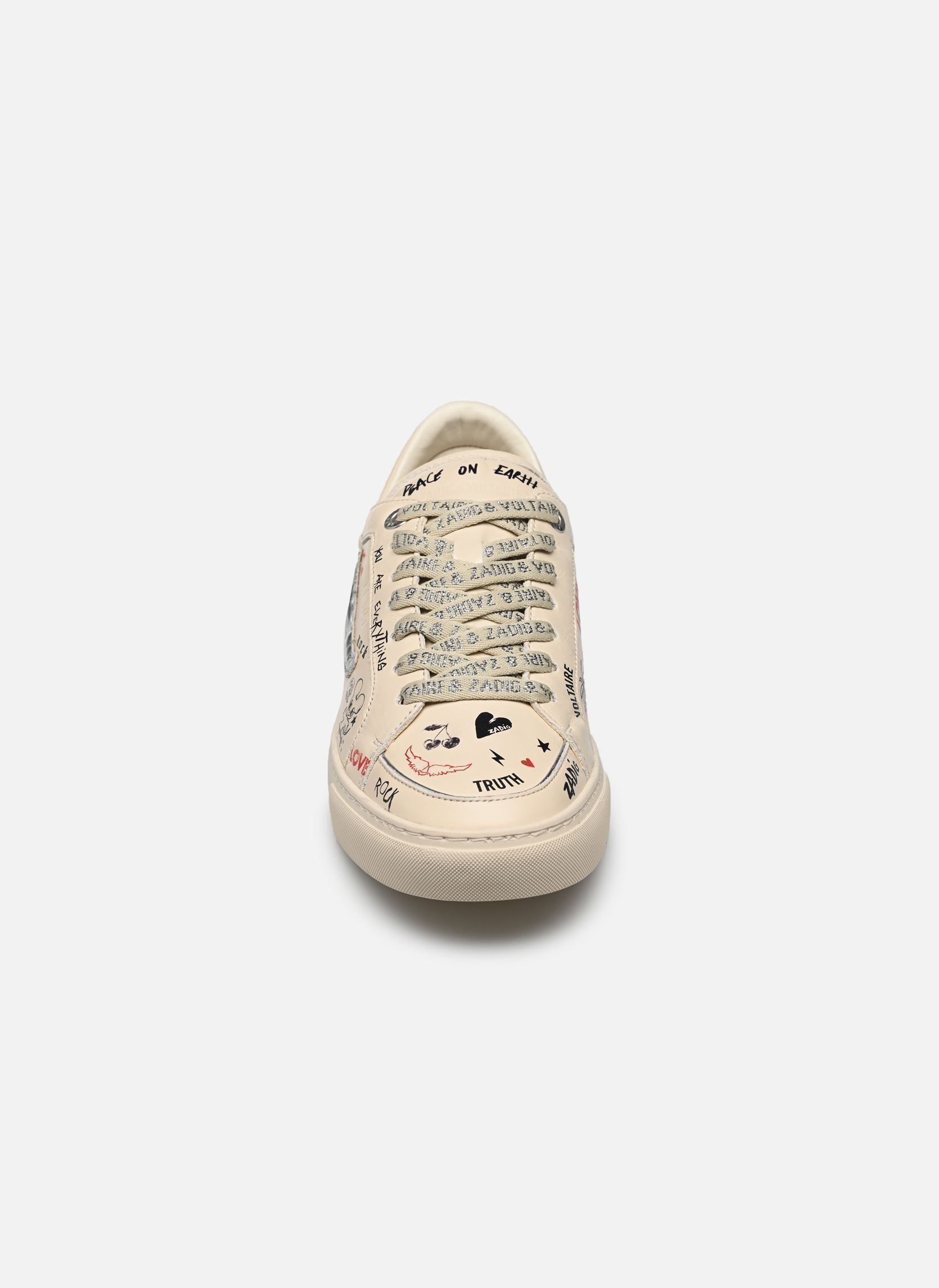 Baskets basses Fly On Love Tag femme beige Zadig & Voltaire Baskets basses Fly On Love Tag femme beige Silver