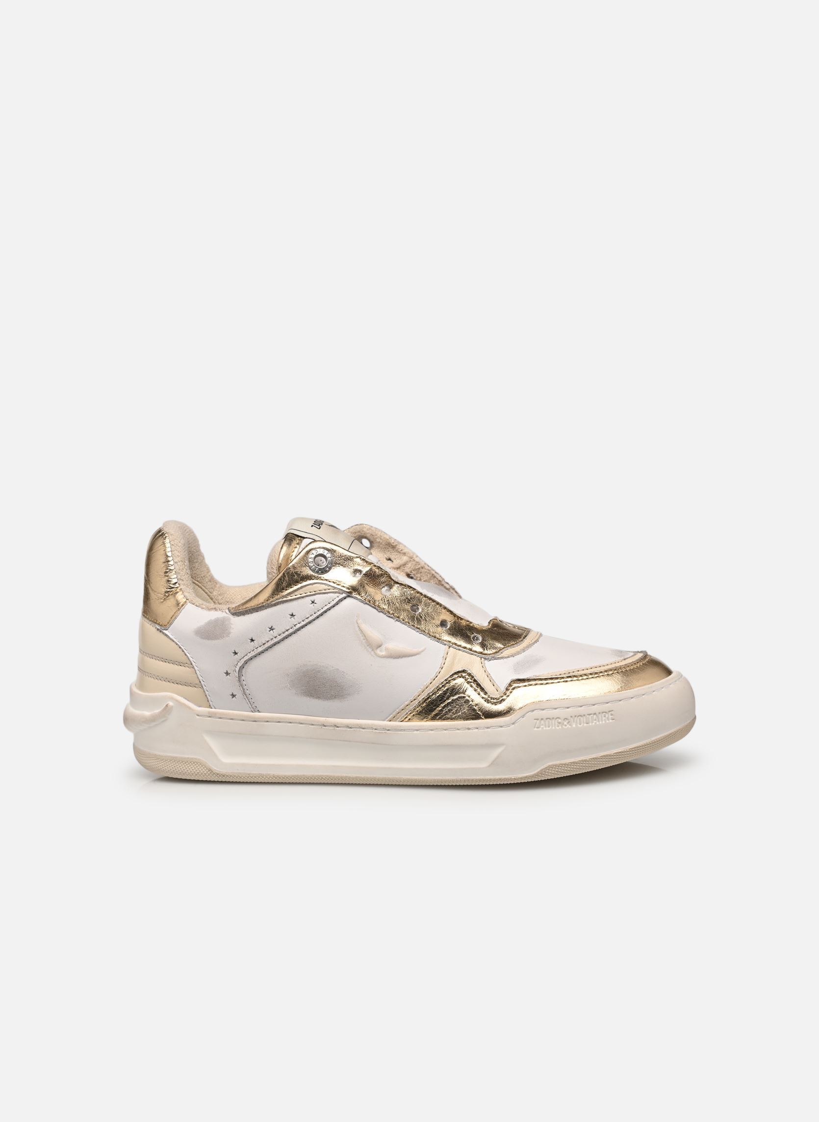 Zapatillas bajas Wings Vintage Metal Used mujer blanco Zadig & Voltaire Zapatillas bajas Wings Vintage Metal Used mujer blanco Flash
