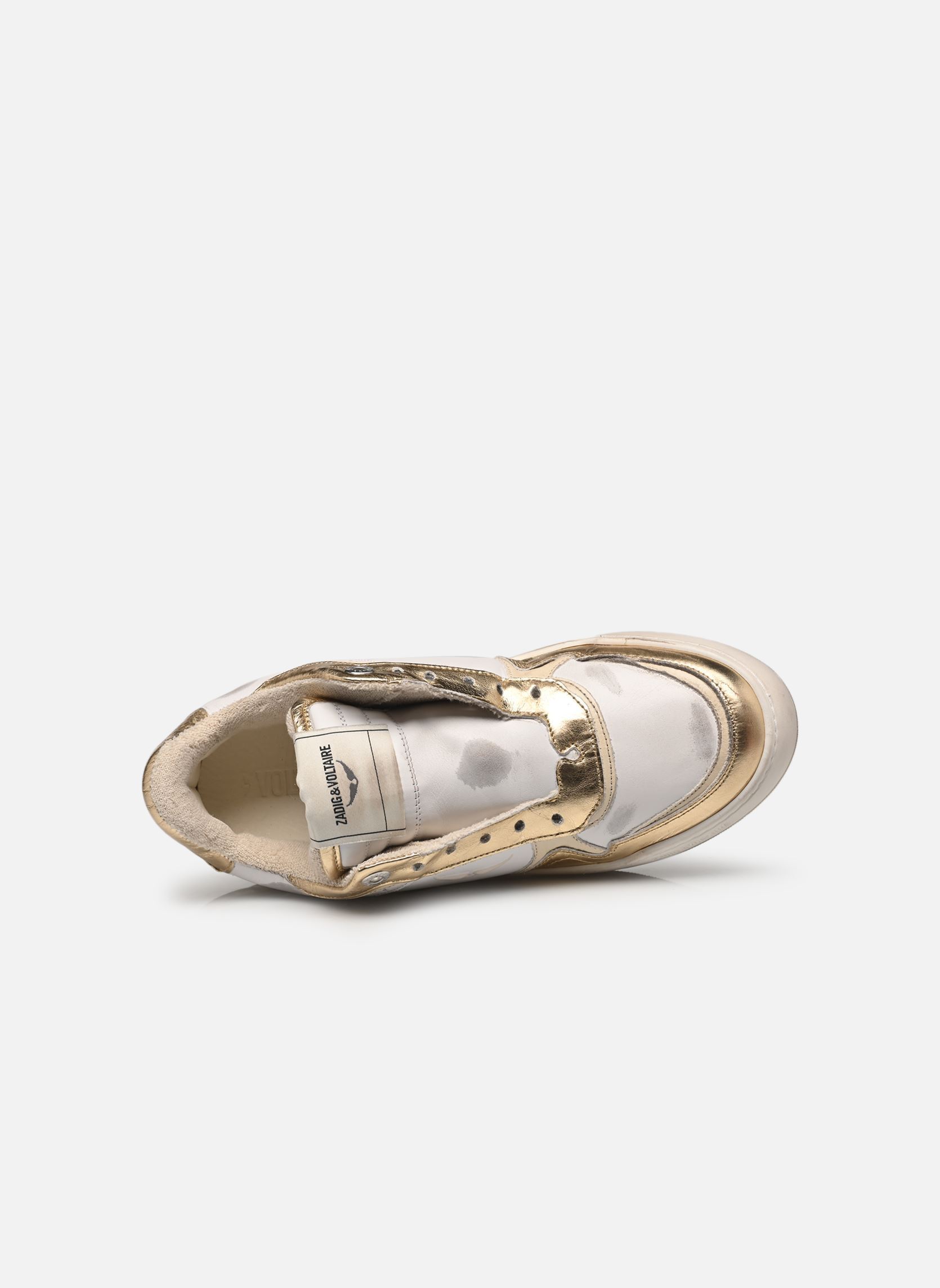 Zapatillas bajas Wings Vintage Metal Used mujer blanco Zadig & Voltaire Zapatillas bajas Wings Vintage Metal Used mujer blanco Flash