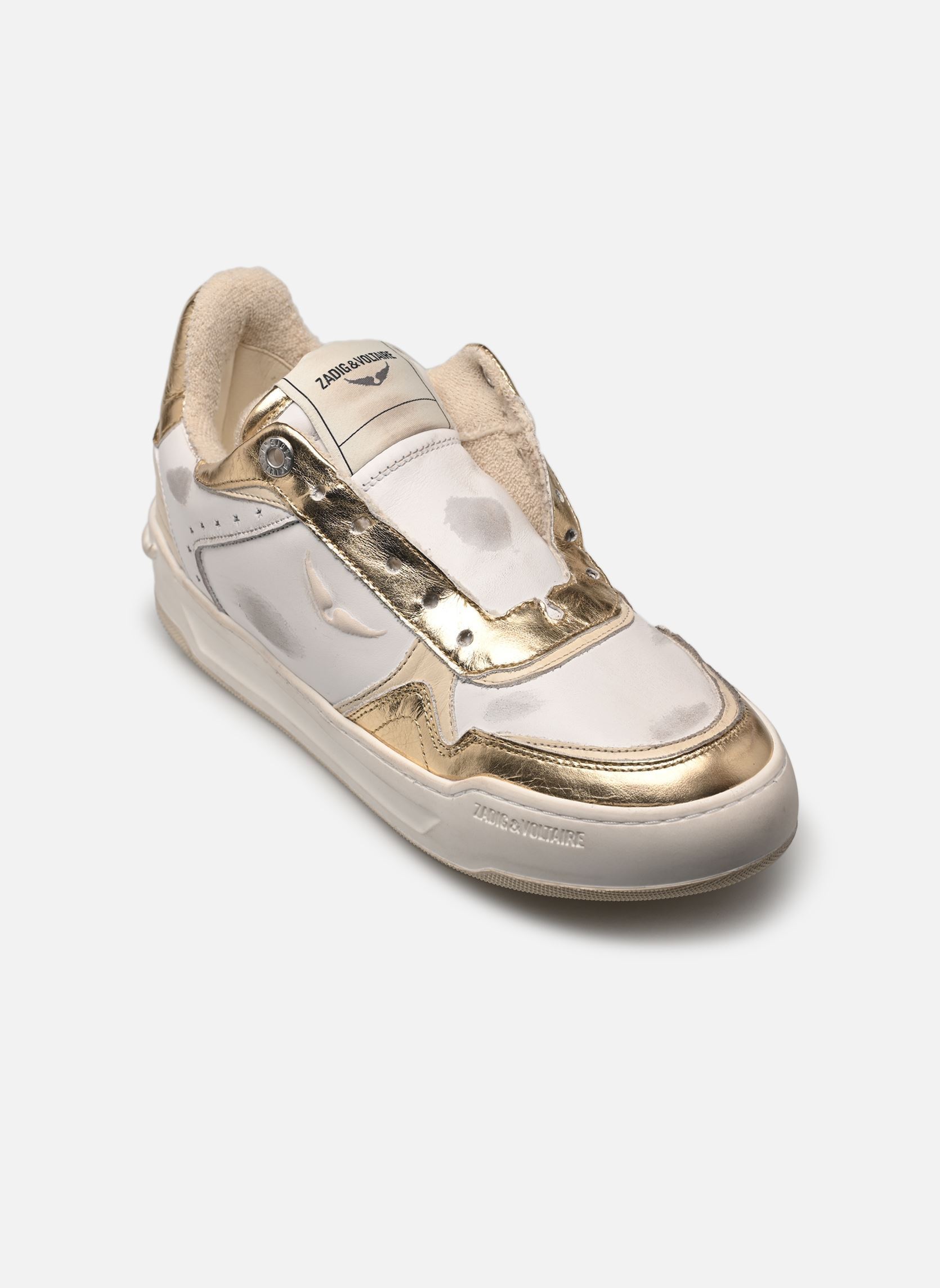 Zapatillas bajas Wings Vintage Metal Used mujer blanco Zadig & Voltaire Zapatillas bajas Wings Vintage Metal Used mujer blanco Flash