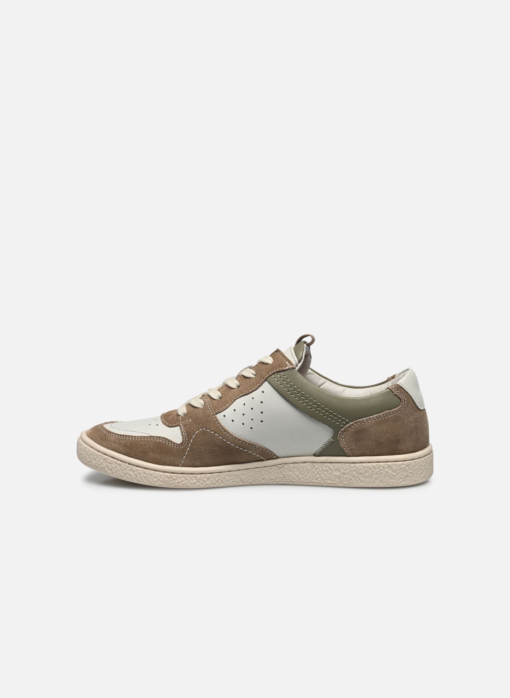 Baskets basses KICK SACKERS homme vert Kickers Baskets basses KICK SACKERS homme vert BEIGE BLANC CASSE KAKI