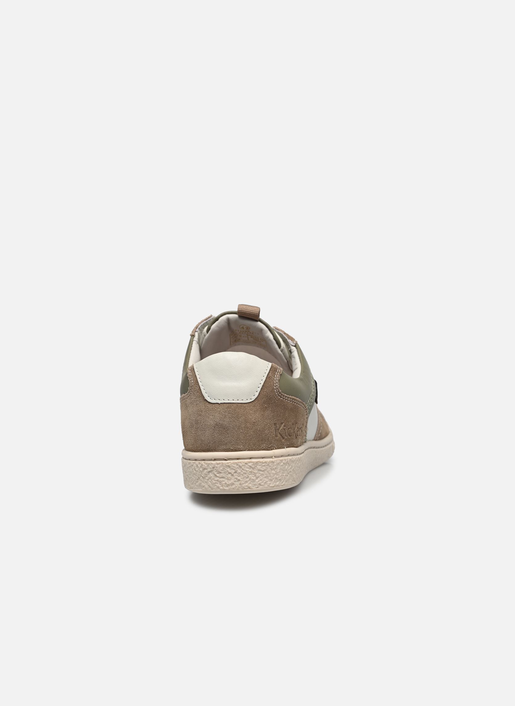 Baskets basses KICK SACKERS homme vert Kickers Baskets basses KICK SACKERS homme vert BEIGE BLANC CASSE KAKI