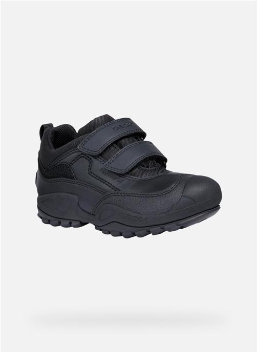 Geox Baskets basses J NEW SAVAGE BOY B ABX garçon noir