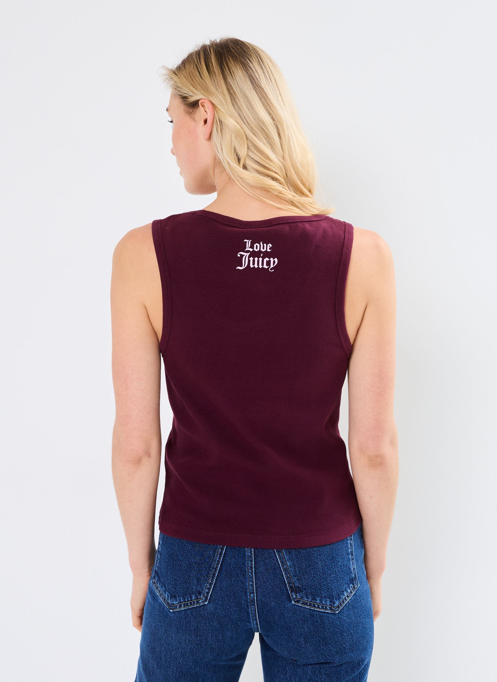 Débardeurs Kiss My Couture femme bordeaux JUICY COUTURE Débardeurs Kiss My Couture femme bordeaux WINETASTING