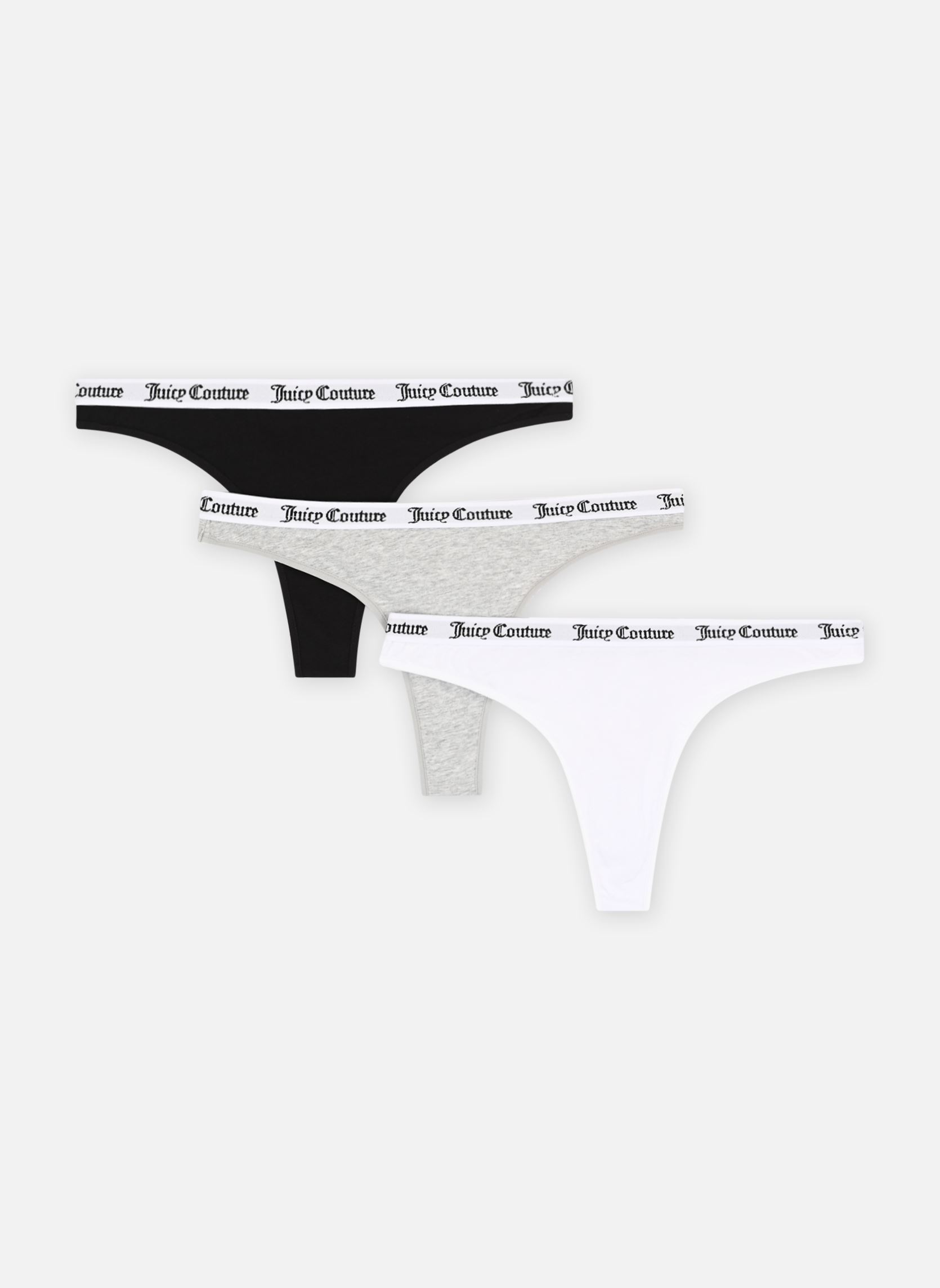 Shortys Dana Thong Pk femme noir JUICY COUTURE Shortys Dana Thong Pk femme noir MULTI-BLACK,SILVER MARL, WHITE