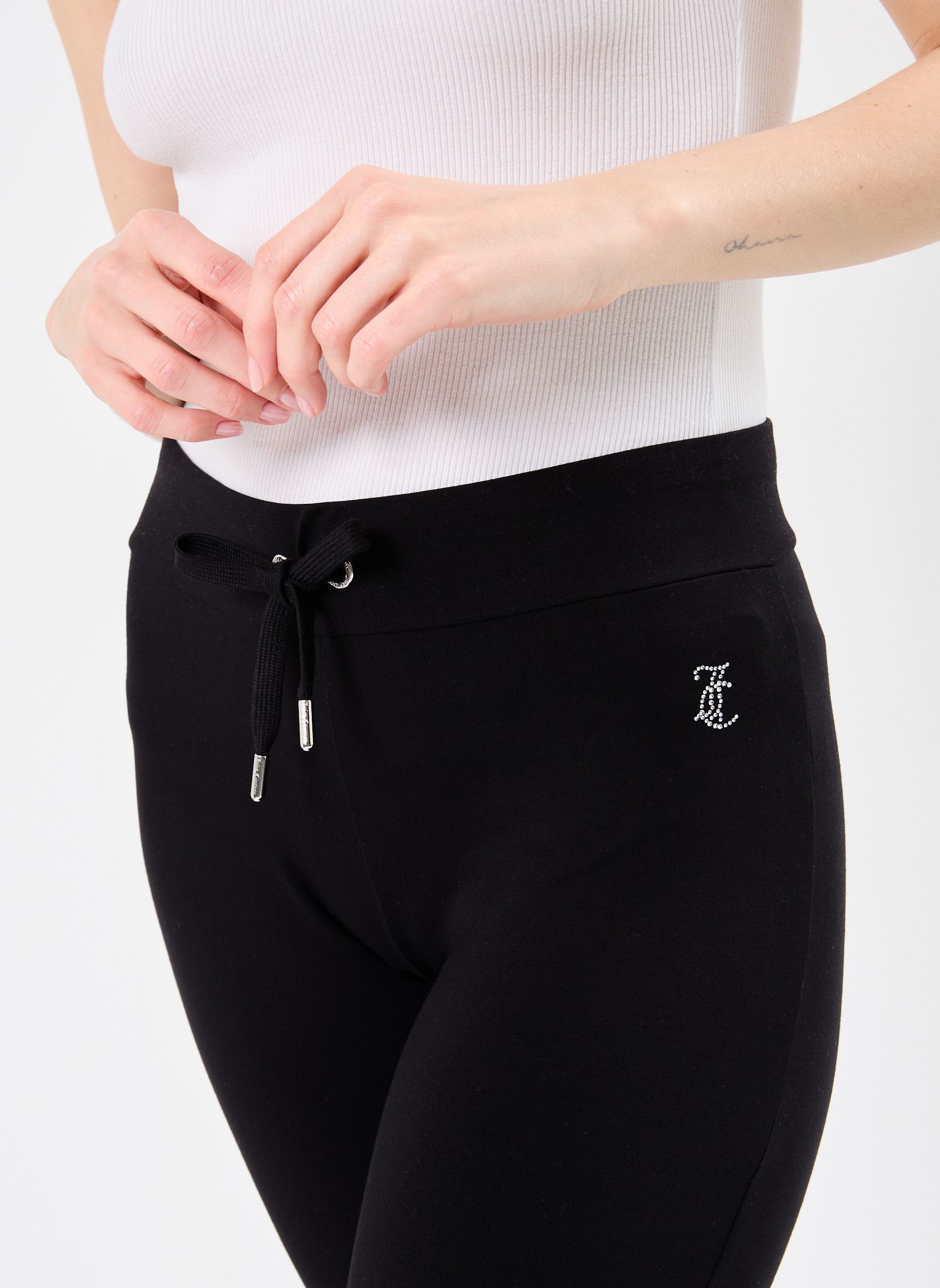 Pantaloni da jogging Single Jersey Apollo Low Rise donna nero JUICY COUTURE Pantaloni da jogging Single Jersey Apollo Low Rise donna nero BLACK