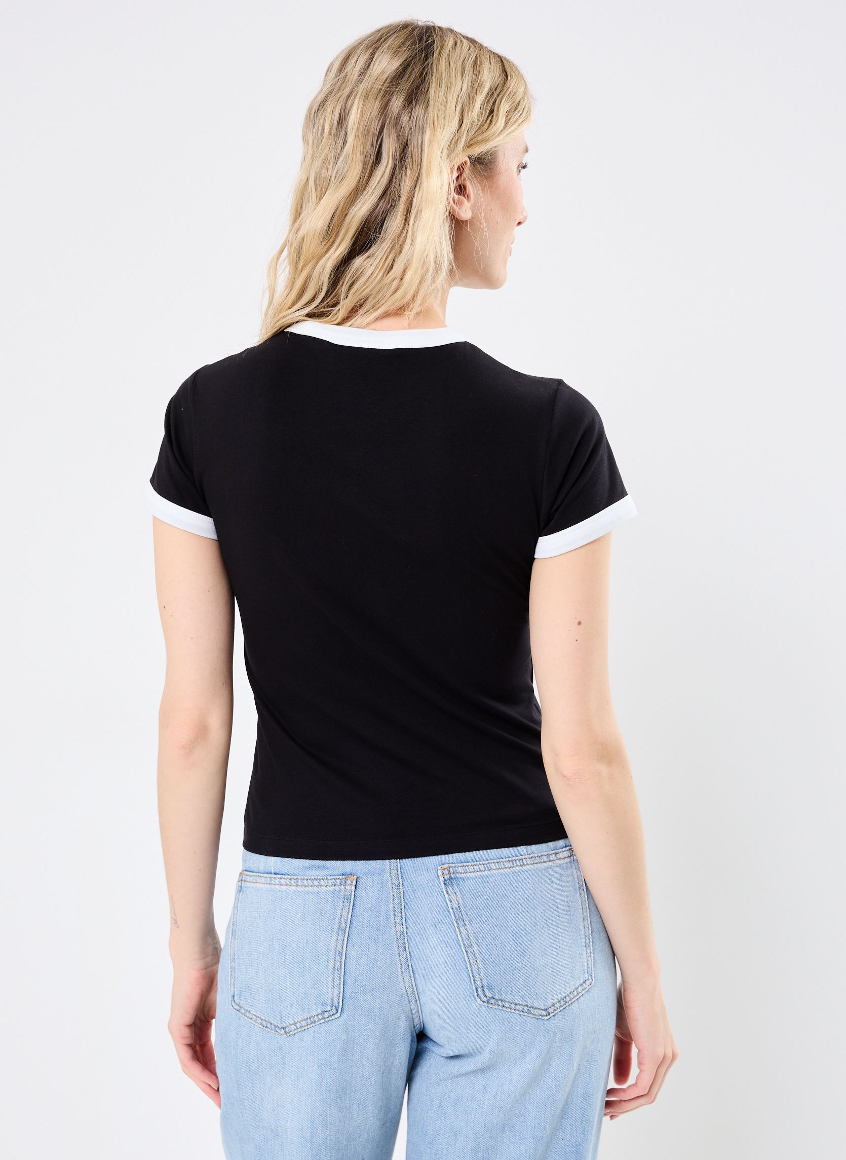 Camisetas de manga corta Single Jersey flitted ringer T-shirt mujer negro JUICY COUTURE Camisetas de manga corta Single Jersey flitted ringer T-shirt mujer negro BLACK