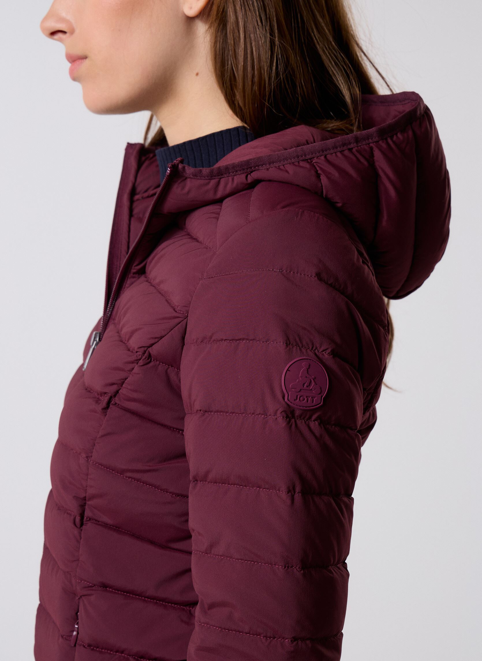 Daunenjacken SALMA damen bordeaux JOTT Daunenjacken SALMA damen bordeaux DARK CHERRY