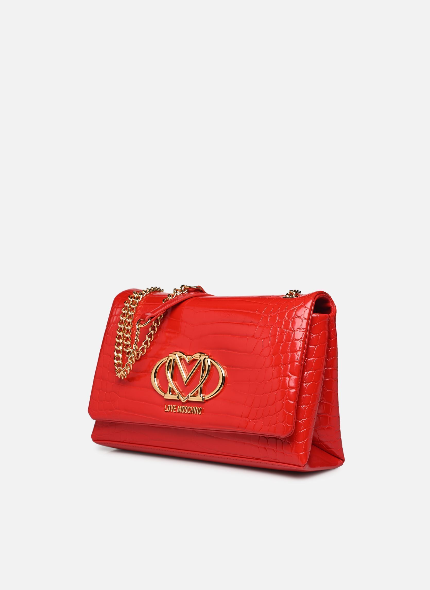 Sacs SHINY CROCO JC4046PP1M femme rouge Love Moschino Sacs SHINY CROCO JC4046PP1M femme rouge RED/RED