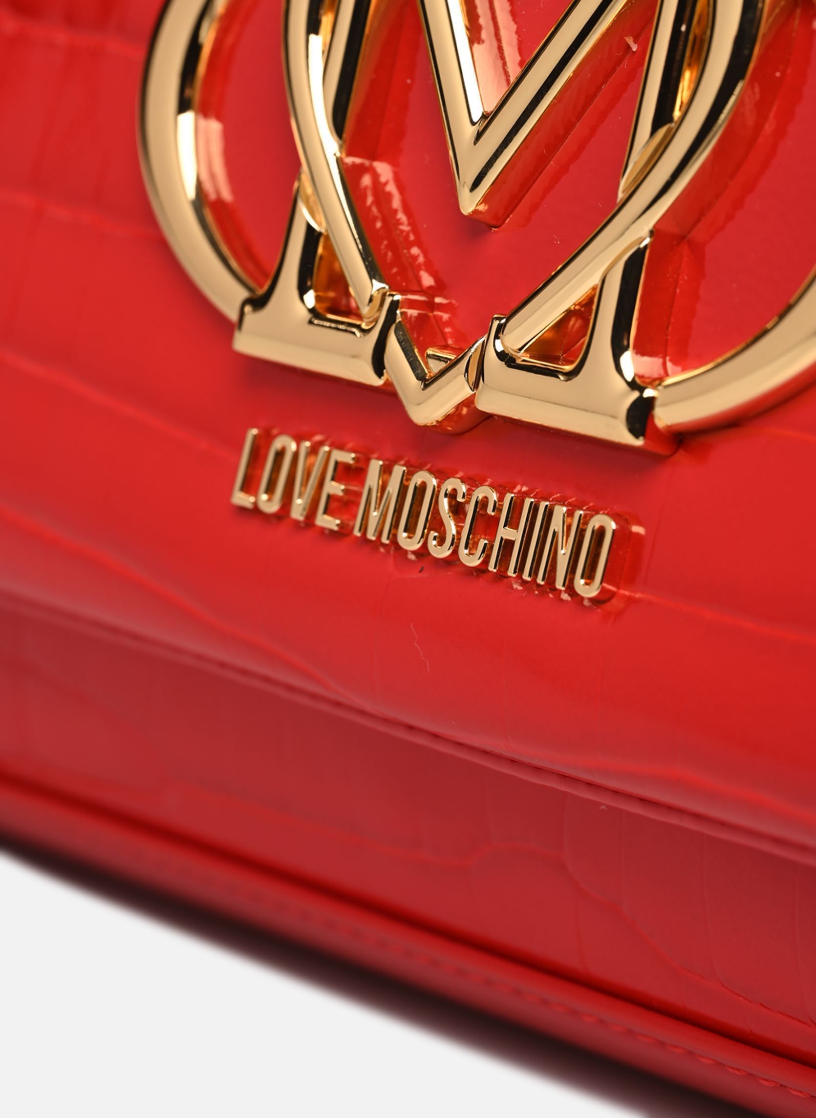 Sacs SHINY CROCO JC4046PP1M femme rouge Love Moschino Sacs SHINY CROCO JC4046PP1M femme rouge RED/RED