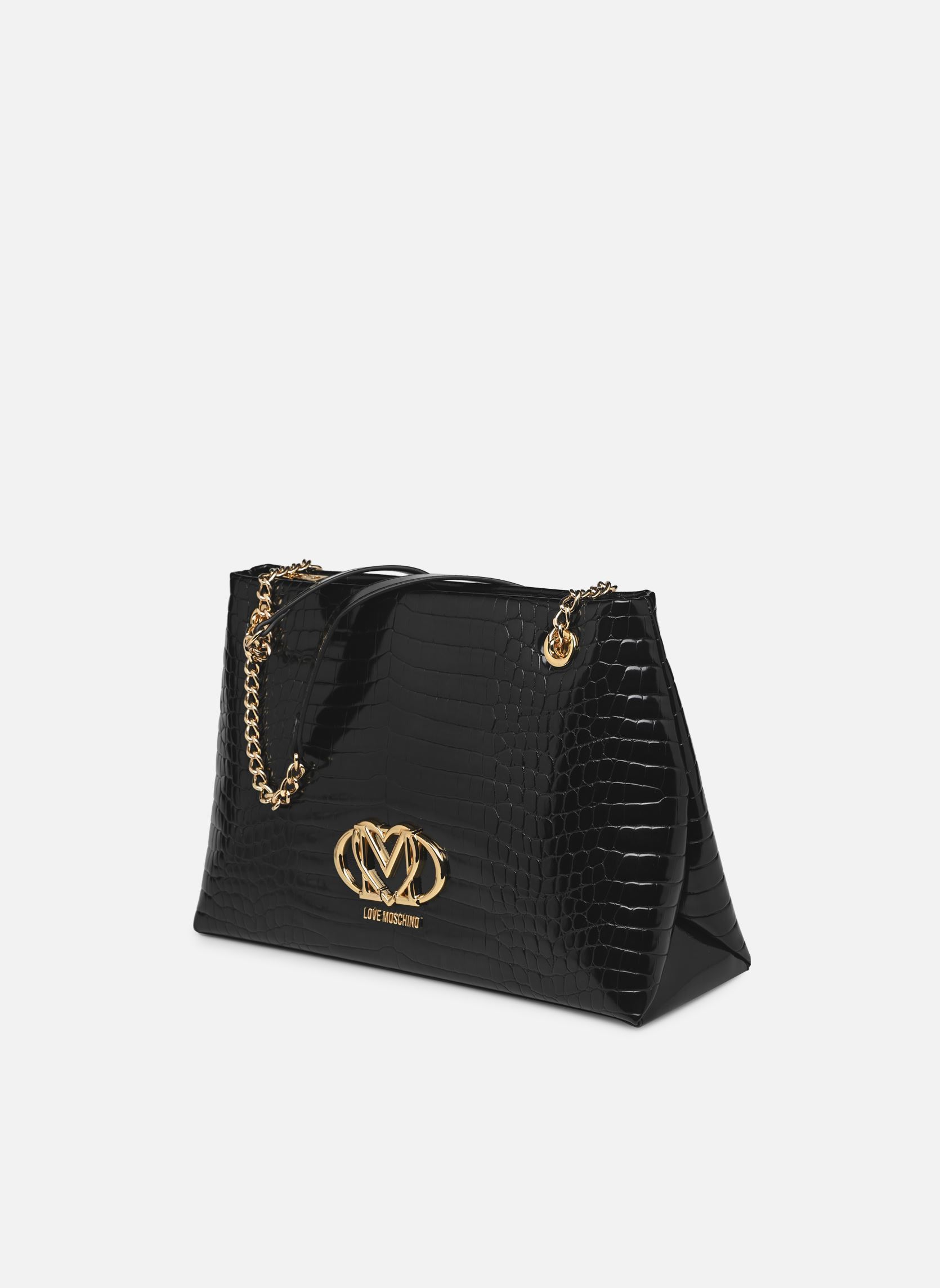 Borse a tracolla SHINY CROCO JC4045PP1M donna nero Love Moschino Borse a tracolla SHINY CROCO JC4045PP1M donna nero BLACK/BLACK