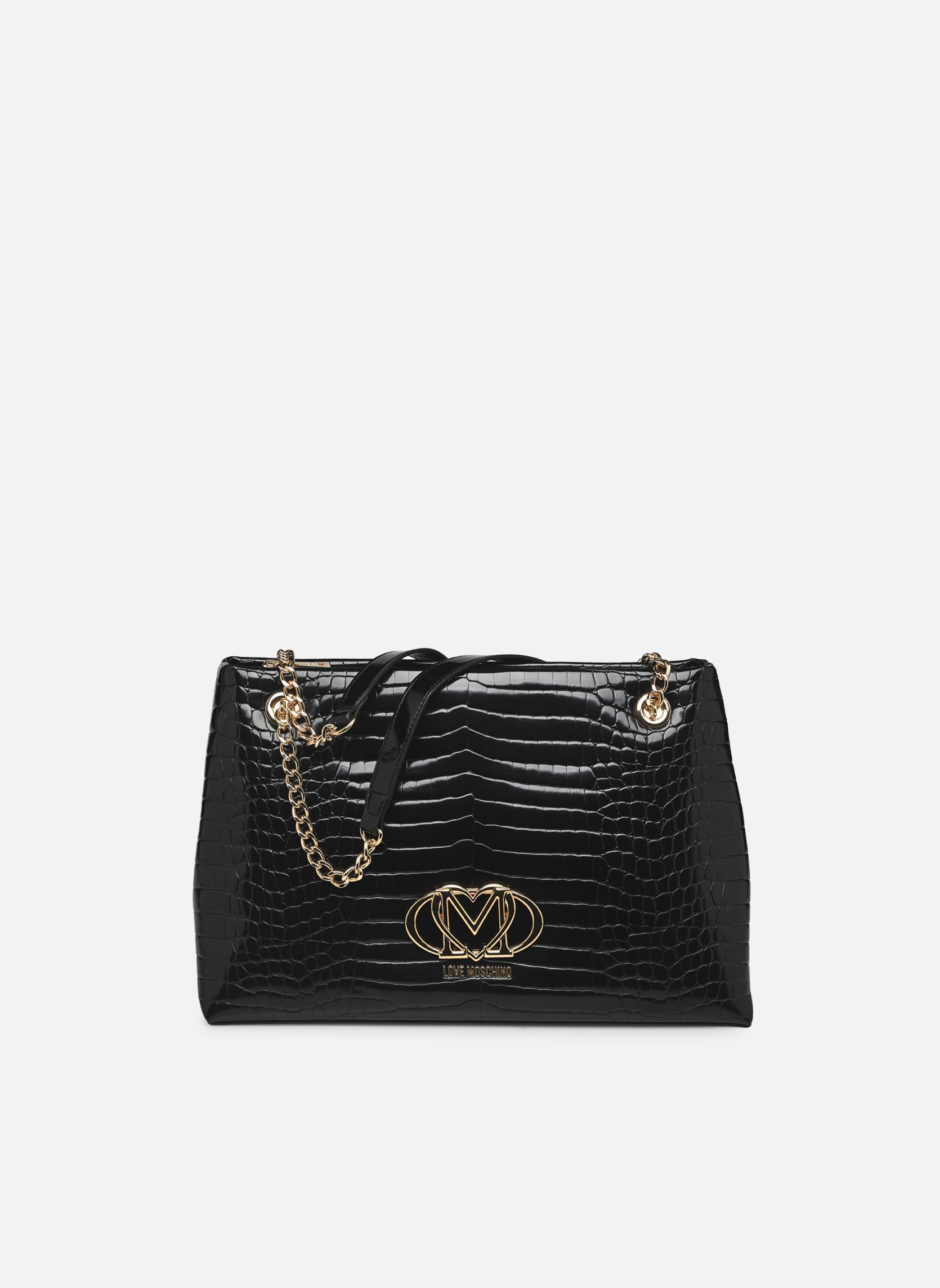 Borse a tracolla SHINY CROCO JC4045PP1M donna nero Love Moschino Borse a tracolla SHINY CROCO JC4045PP1M donna nero BLACK/BLACK