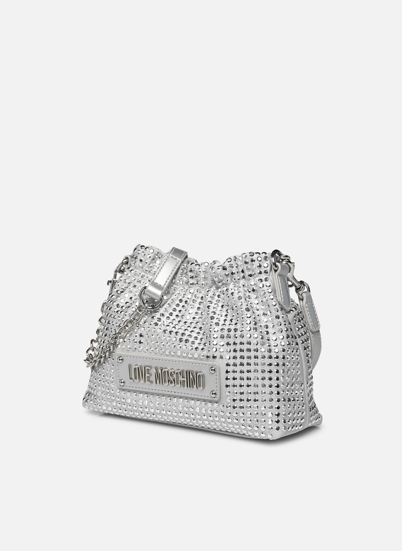 Handtaschen SPARKLING JC4138PP1M damen silber Love Moschino Handtaschen SPARKLING JC4138PP1M damen silber METALLIC SILVER/METALLIC SILVE