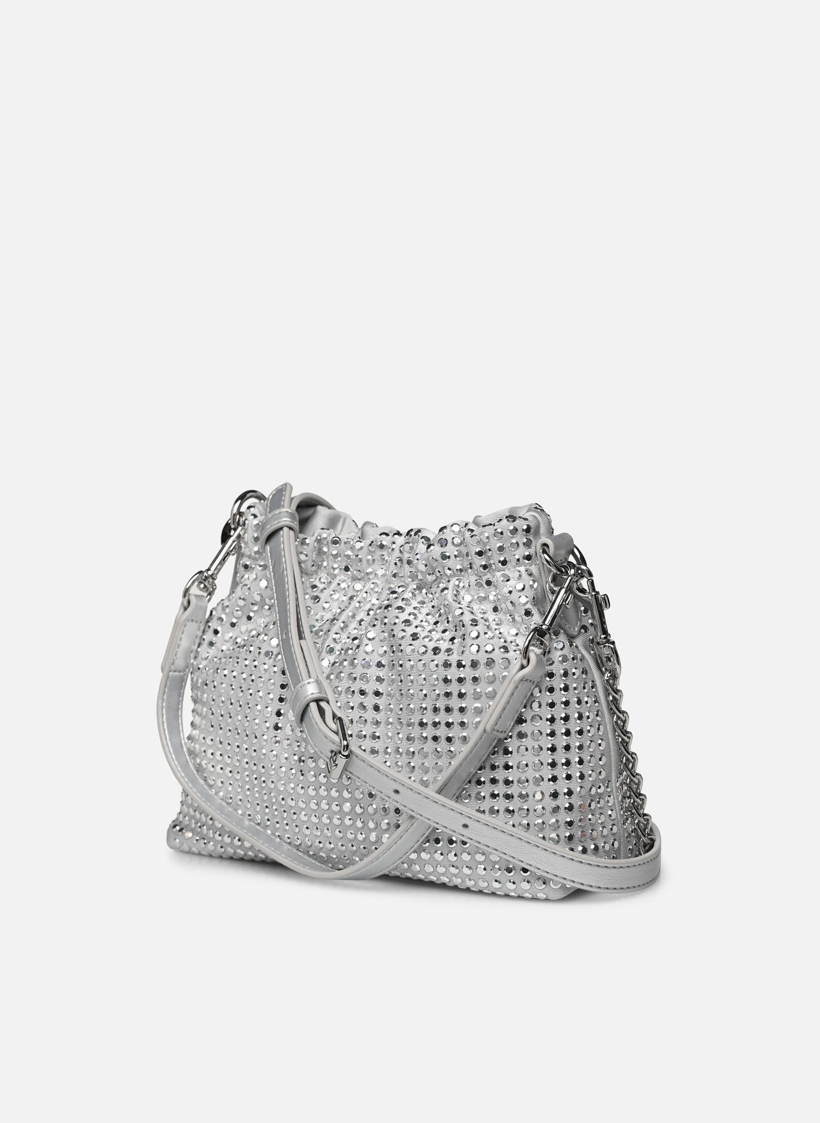 Handtaschen SPARKLING JC4138PP1M damen silber Love Moschino Handtaschen SPARKLING JC4138PP1M damen silber METALLIC SILVER/METALLIC SILVE