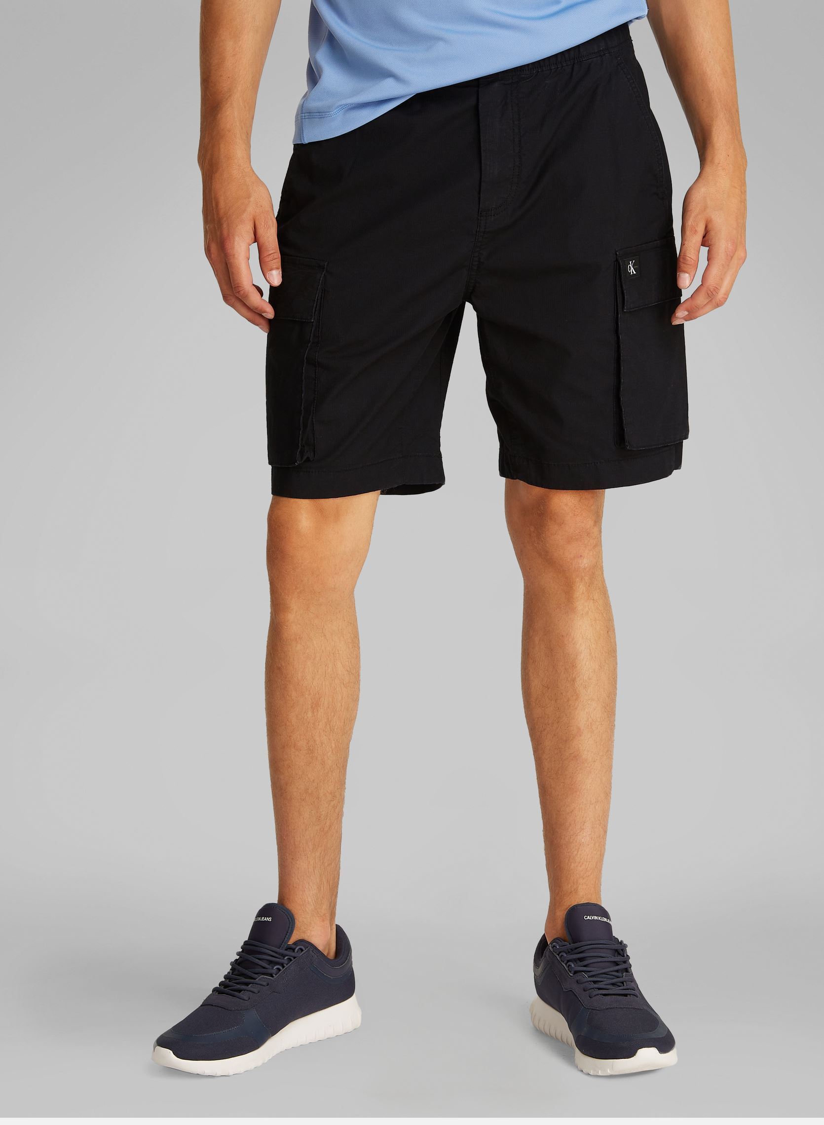 Shorts Washed Cargo Short J30J327376 homme noir Calvin Klein Jeans Shorts Washed Cargo Short J30J327376 homme noir CK BLACK