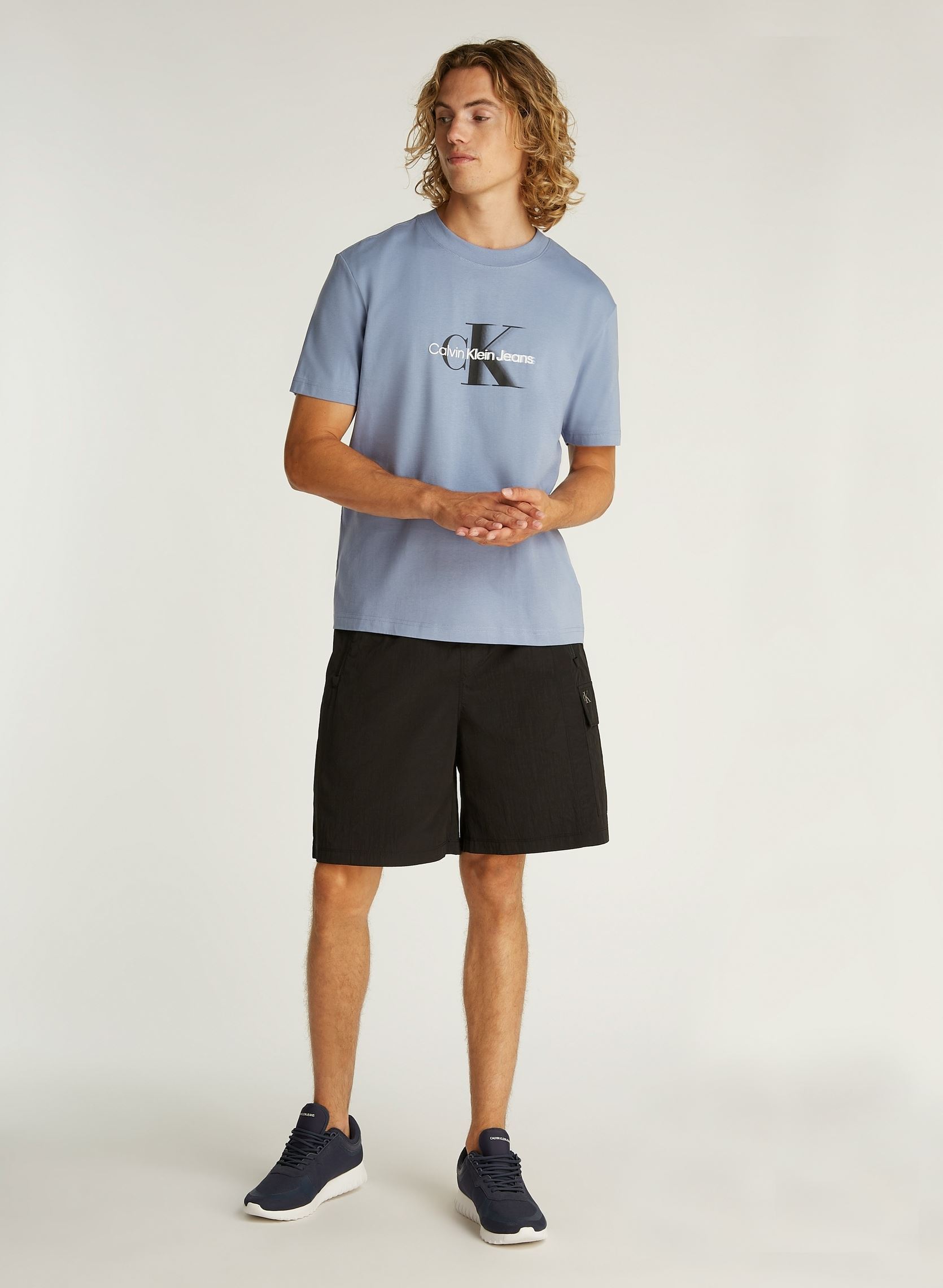 Kurzarm-T-Shirts Monologo Shift Tee J30J327471 herren blau Calvin Klein Jeans Kurzarm-T-Shirts Monologo Shift Tee J30J327471 herren blau TEMPEST