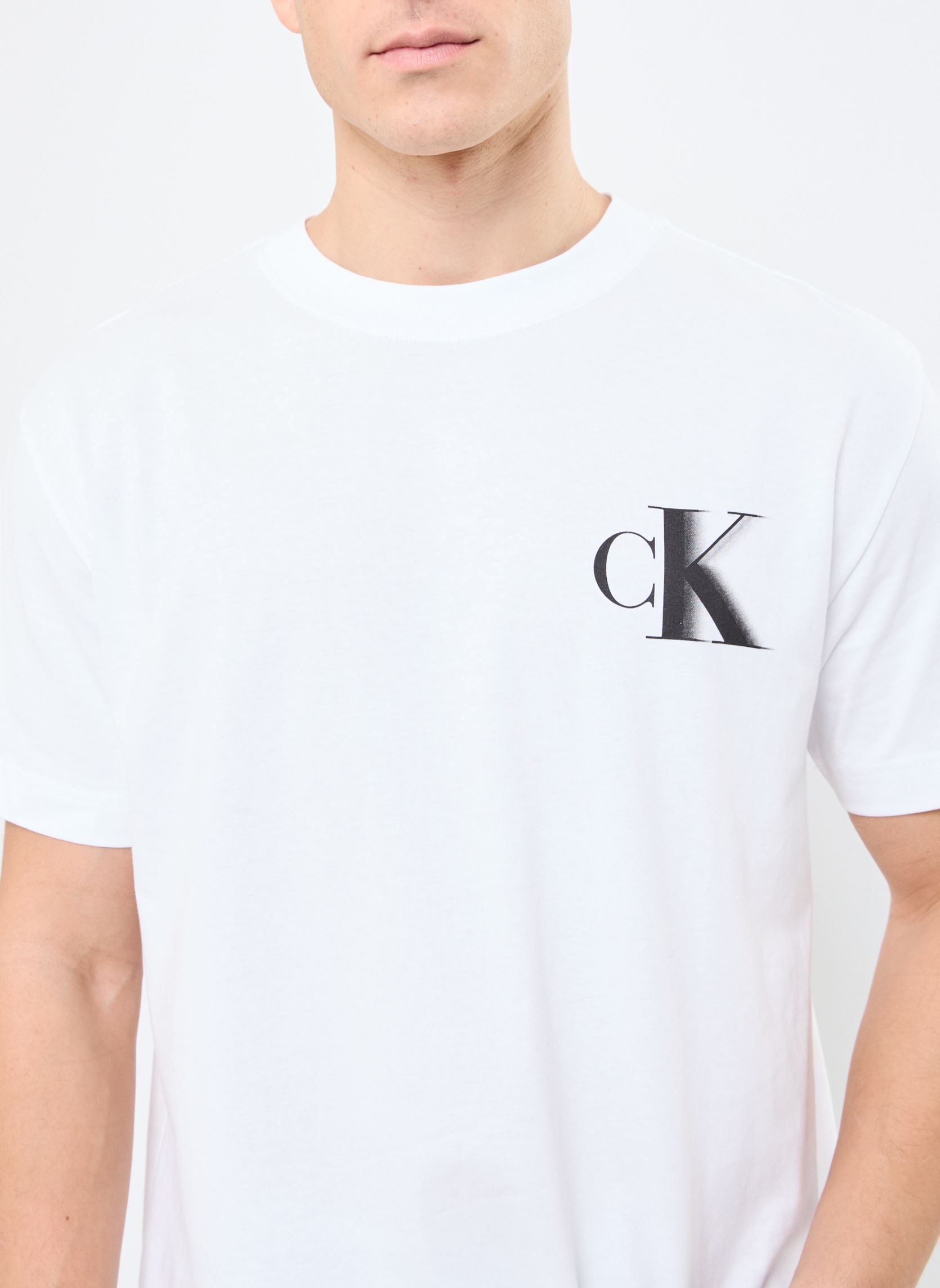 Tee-shirts manches courtes Bold Ck Tee J30J327475 homme blanc Calvin Klein Jeans Tee-shirts manches courtes Bold Ck Tee J30J327475 homme blanc BRIGHT WHITE