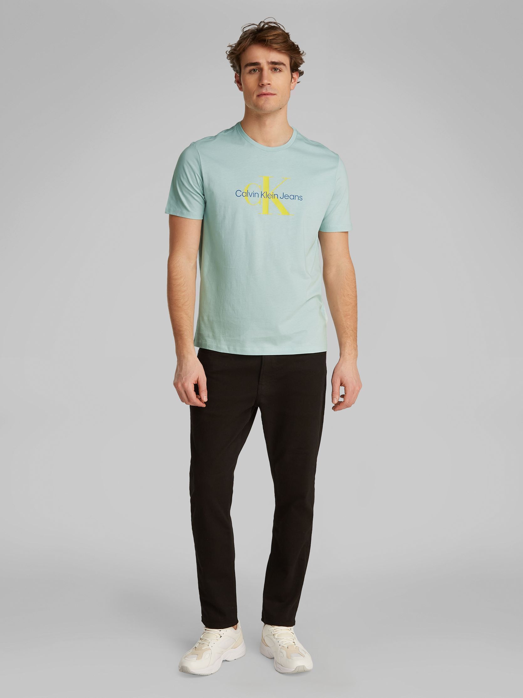 Tee-shirts manches courtes Ss Hero Monologo Tee LV040EM286 homme gris Calvin Klein Jeans Tee-shirts manches courtes Ss Hero Monologo Tee LV040EM286 homme gris HARBOR GRAY