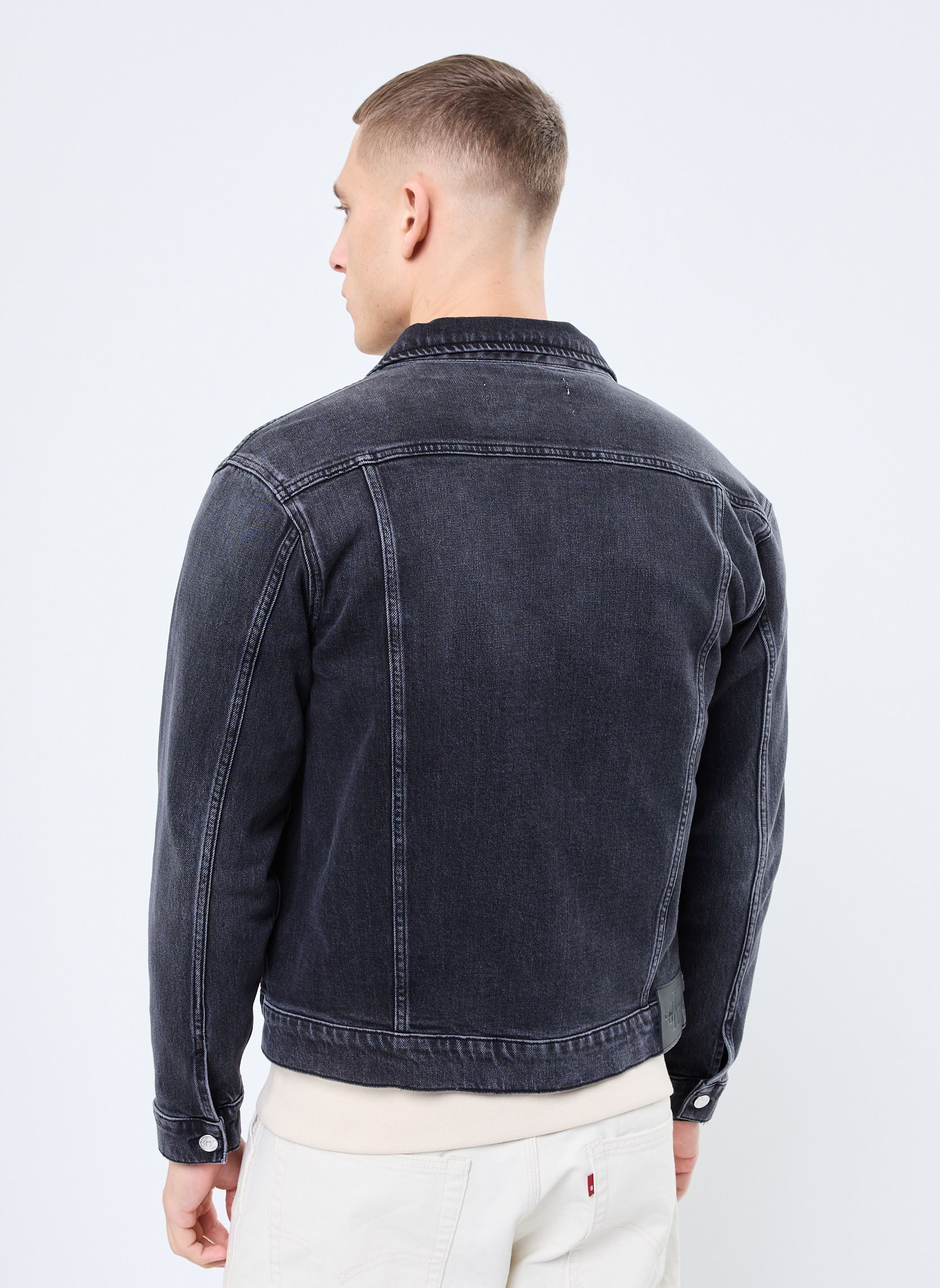 Jacken Slim Denim Jacket J30J327589 herren schwarz Calvin Klein Jeans Jacken Slim Denim Jacket J30J327589 herren schwarz DENIM BLACK
